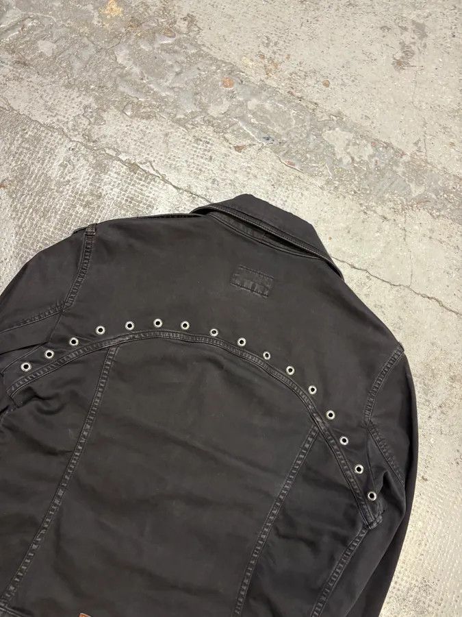 Dolce & Gabbana SS2004 Dolce & Gabbana Black Eyelet Perfecto Jacket Size M / US 6-8 / IT 42-44 - 6 Thumbnail