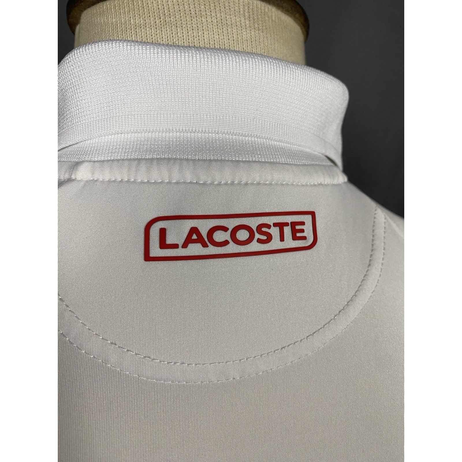 Lacoste Lacoste Roland Garros Ultra Dry Men's White Polo T-Shirt Siz Size US XS / EU 42 / 0 - 10 Thumbnail