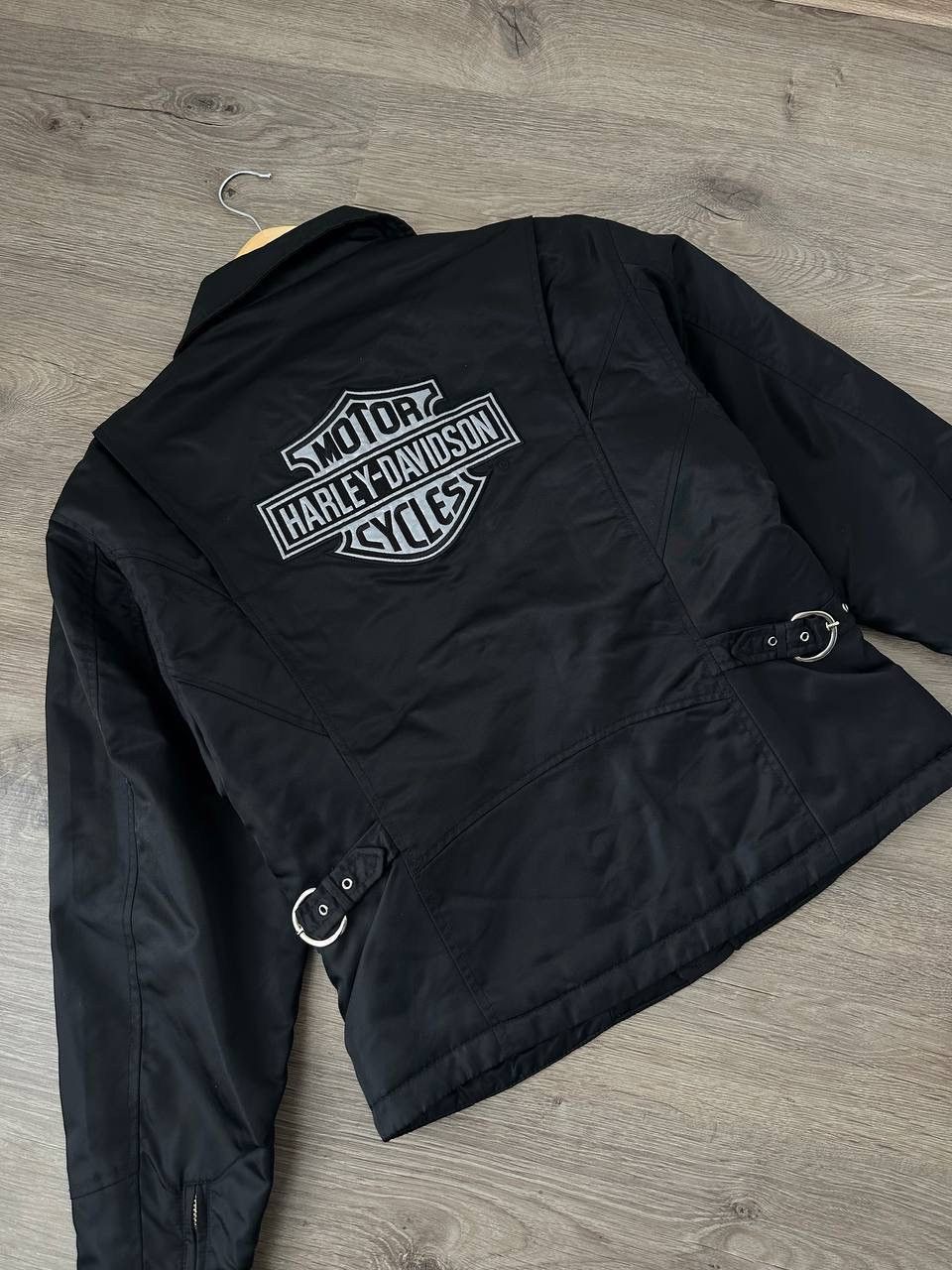 Harley Davidson × Vintage Vintage Harley Davidson Black Moto Big Logo Jacket Size US M / EU 48-50 / 2 - 19 Thumbnail