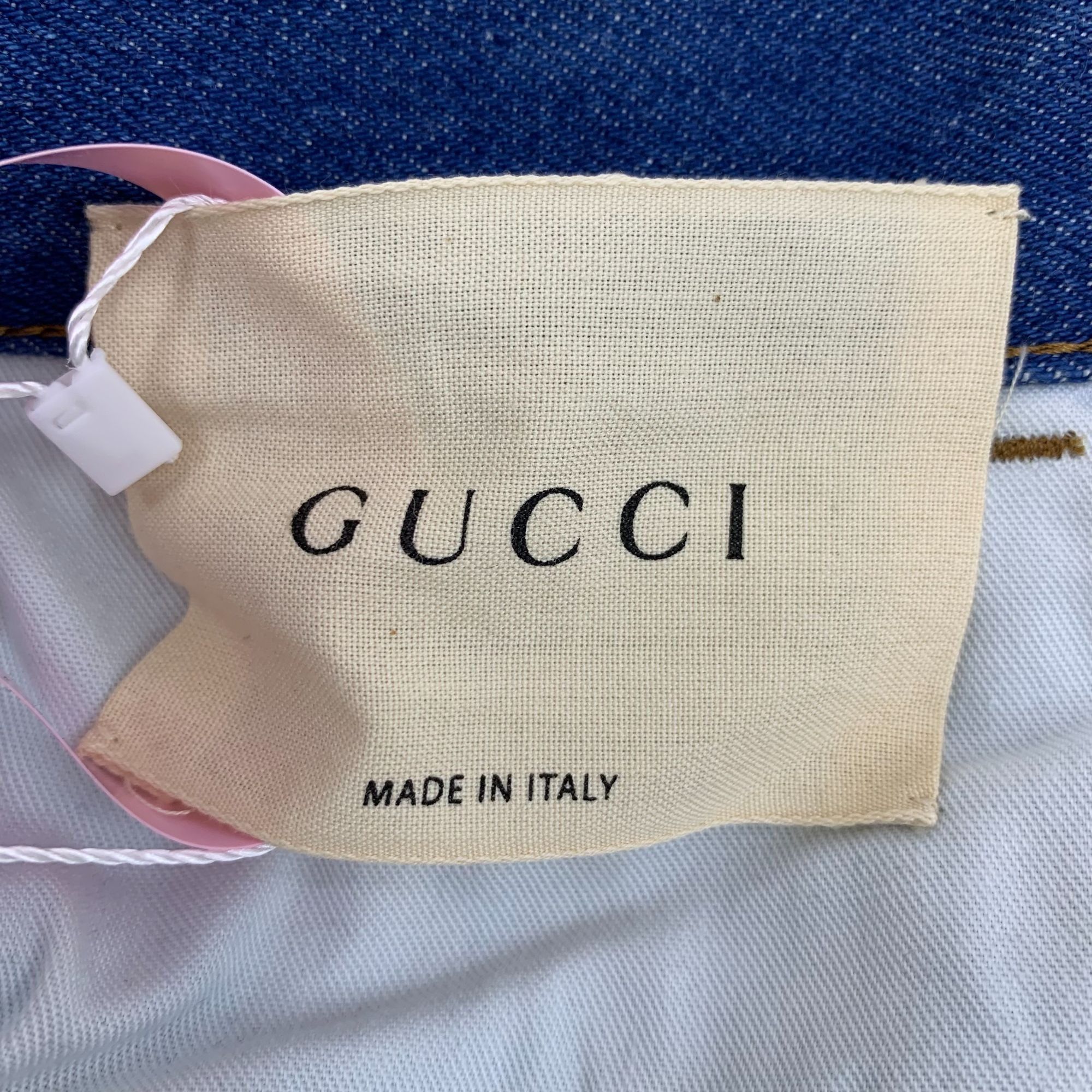 Gucci Gucci Blue Denim Skinny Jeans Size 28 Made In Italy Leather Size 28" / US 6 / IT 42 - 4 Thumbnail