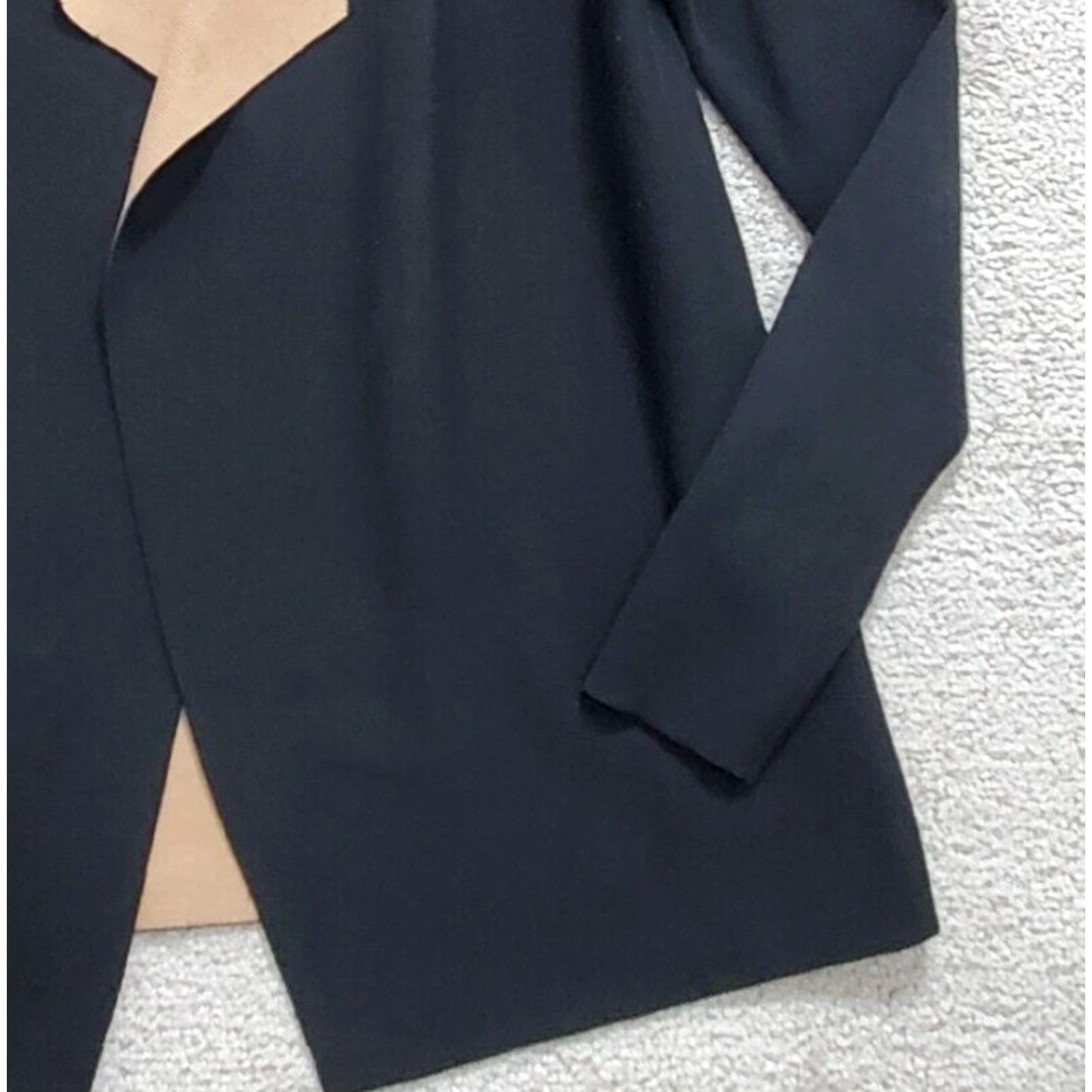 Eileen Fisher Eileen Fisher Sweater Womens PP Black Silk Blend Cardigan Open Front Long Sleeve Size XXS / US 00 / IT 34 - 3 Thumbnail