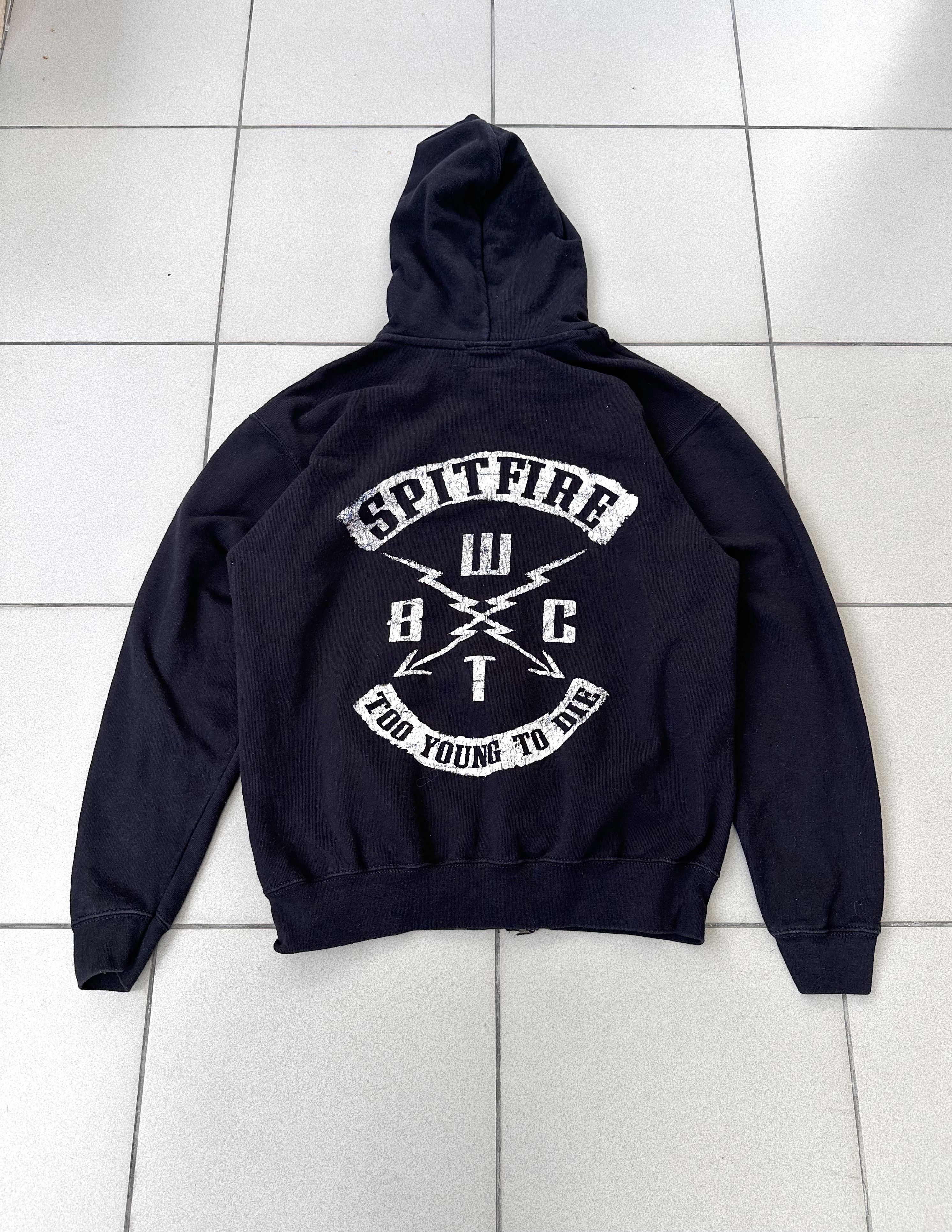 Band Tees × Vintage Vintage Spitfire Too Young to Die zip hoodie boxy 90s Size US S / EU 44-46 / 1 - 1 Thumbnail