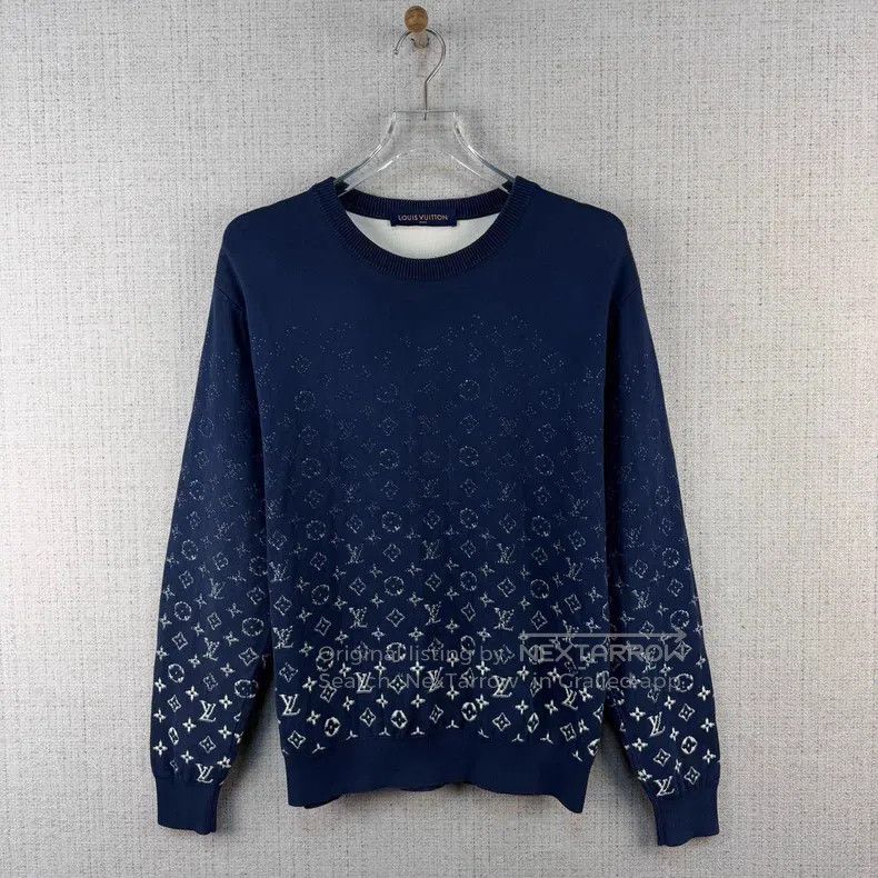 Louis Vuitton Louis Vuitton Ombré crewneck knit sweater Size US M / EU 48-50 / 2 - 1 Thumbnail