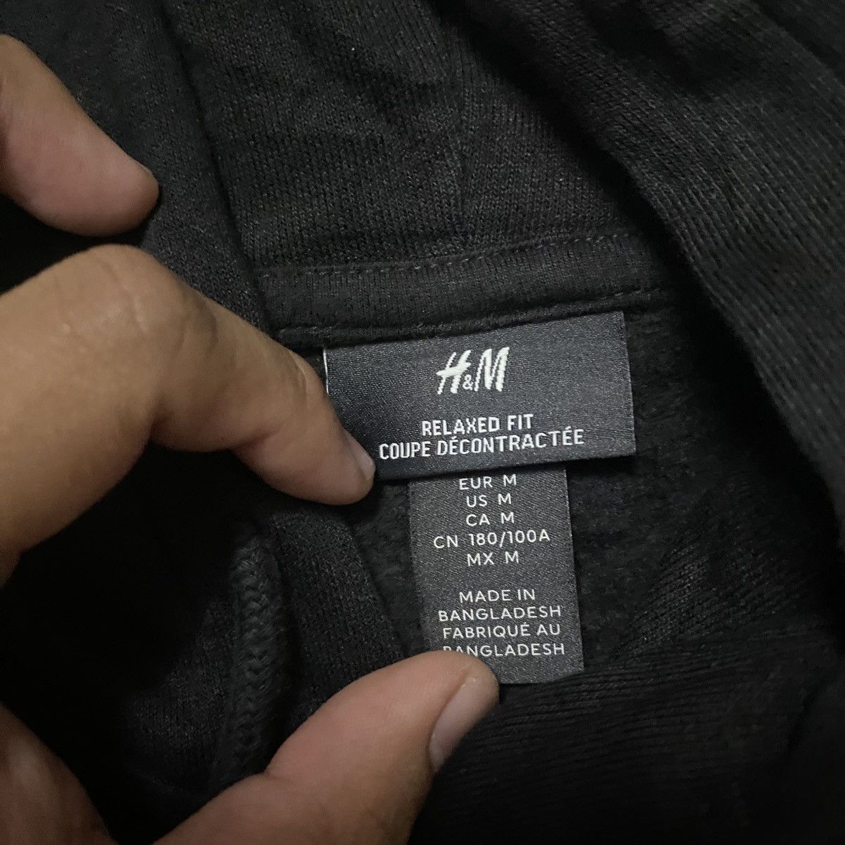 H&M H&M Plain Black Hoodie Size US M / EU 48-50 / 2 - 3 Thumbnail
