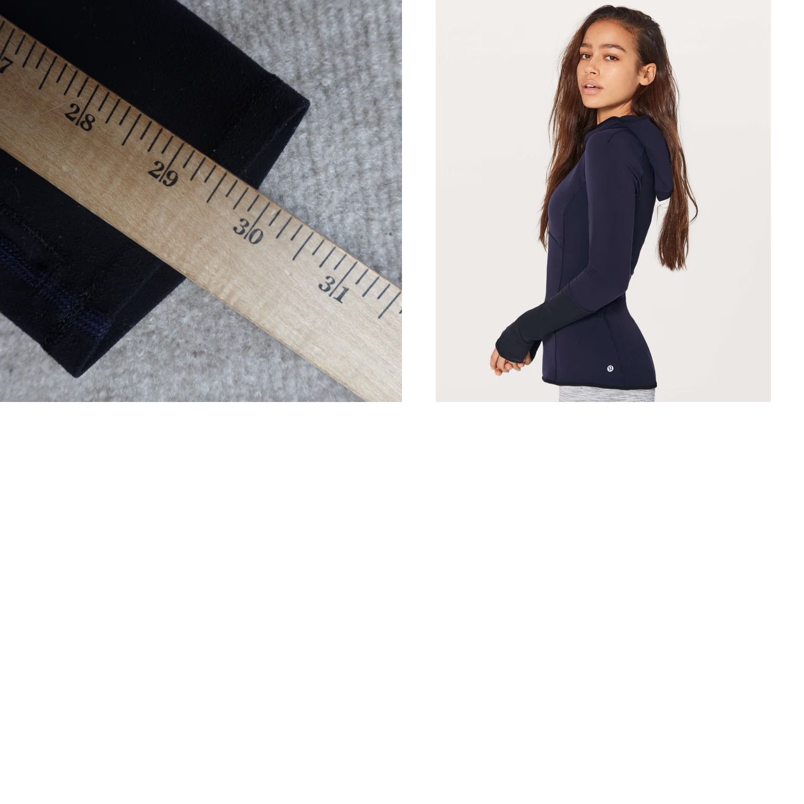 Lululemon Lululemon Womens Sweatshirt XL Blue Shape Up Nulu Pullover Midnight Navy Blue Colorblock Athletic Running Womens XL Size XL / US 12-14 / IT 48-50 - 9 Thumbnail