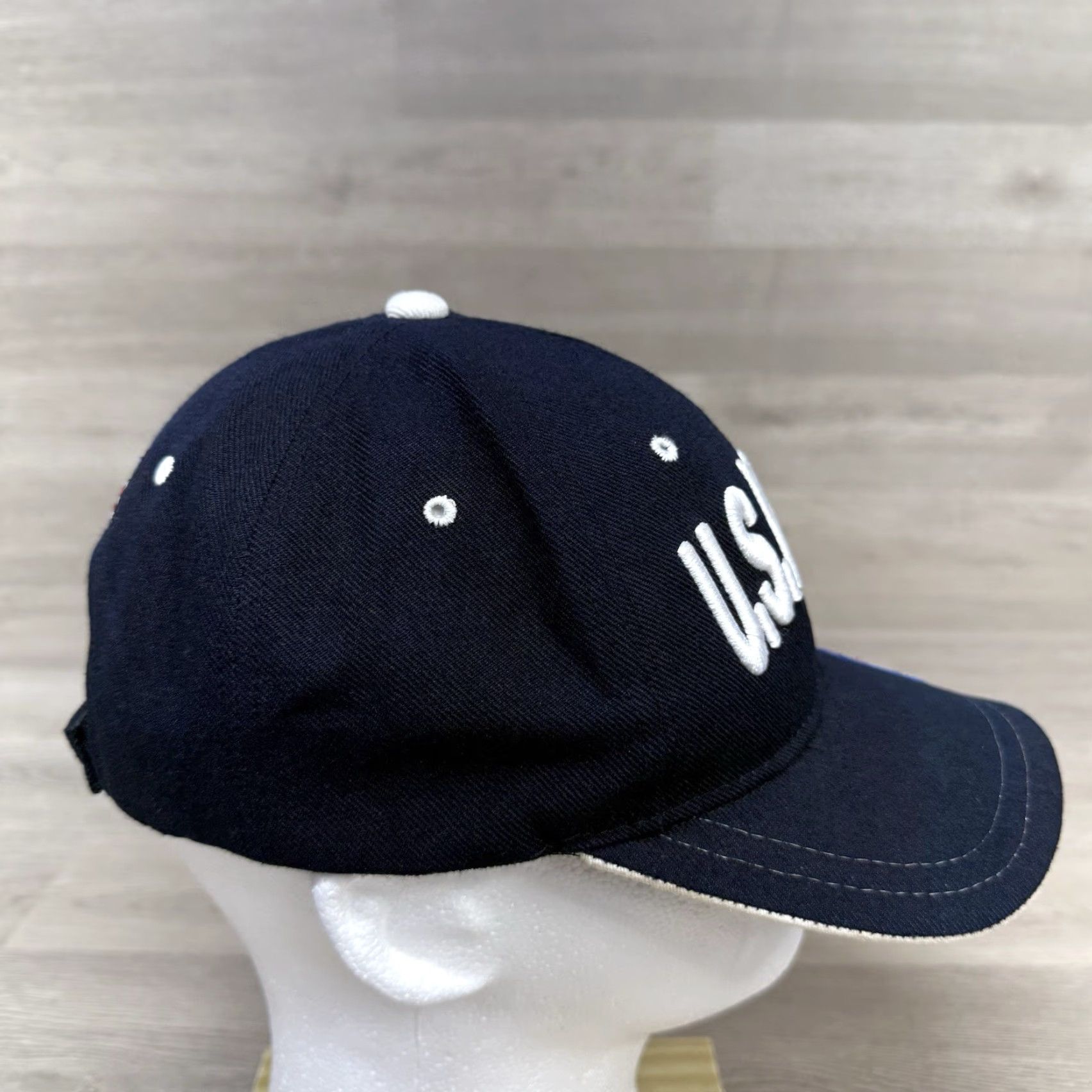 Vintage United States Navy Strapback Hat Blue One Size Adjustable Embroidered Baseball Cap Men Seasonal Headwear Size ONE SIZE - 4 Thumbnail
