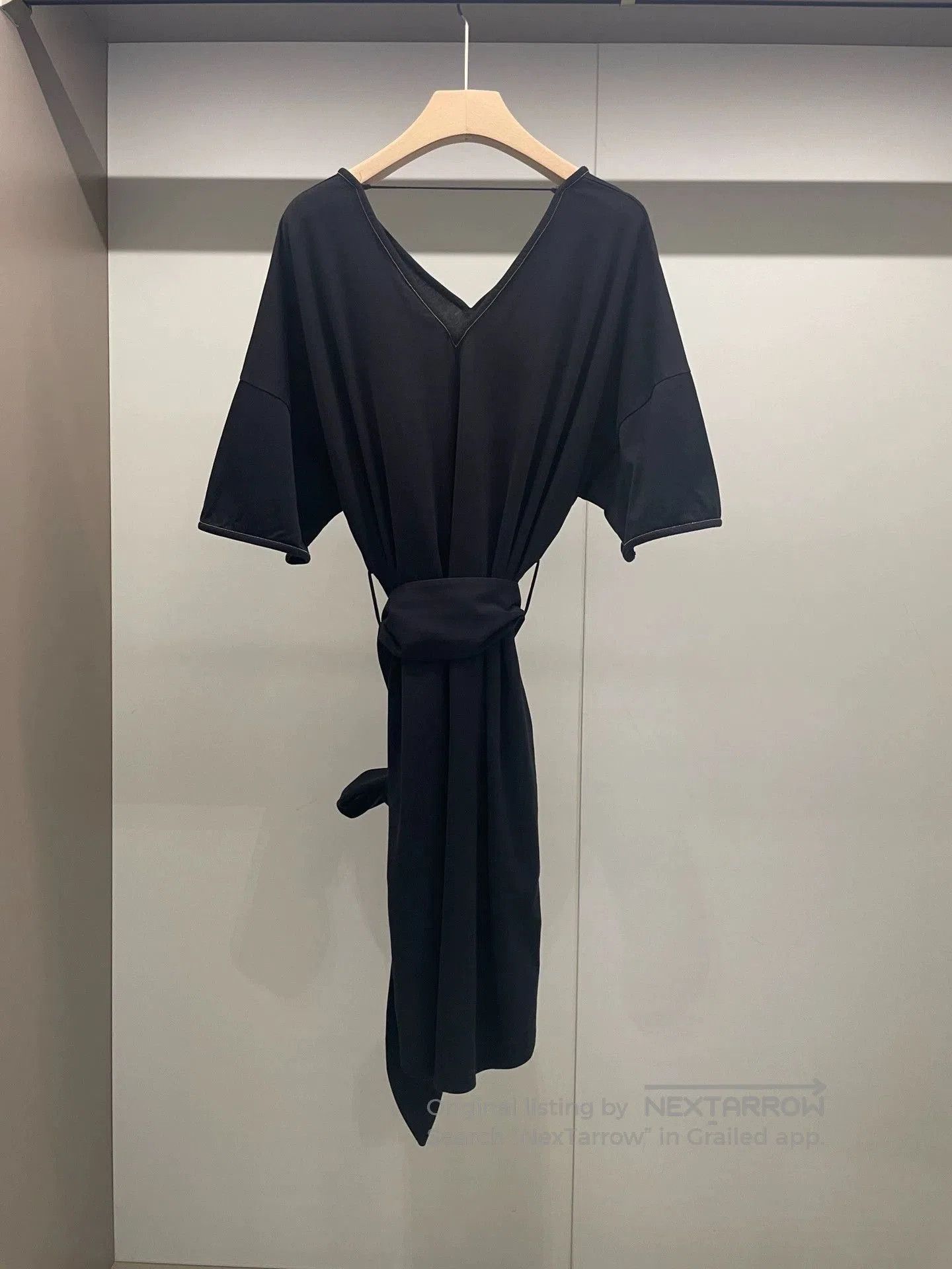 Brunello Cucinelli Brunello Cucinelli Black Beaded Dress S. Size US 38 / EU 54 - 2 Thumbnail