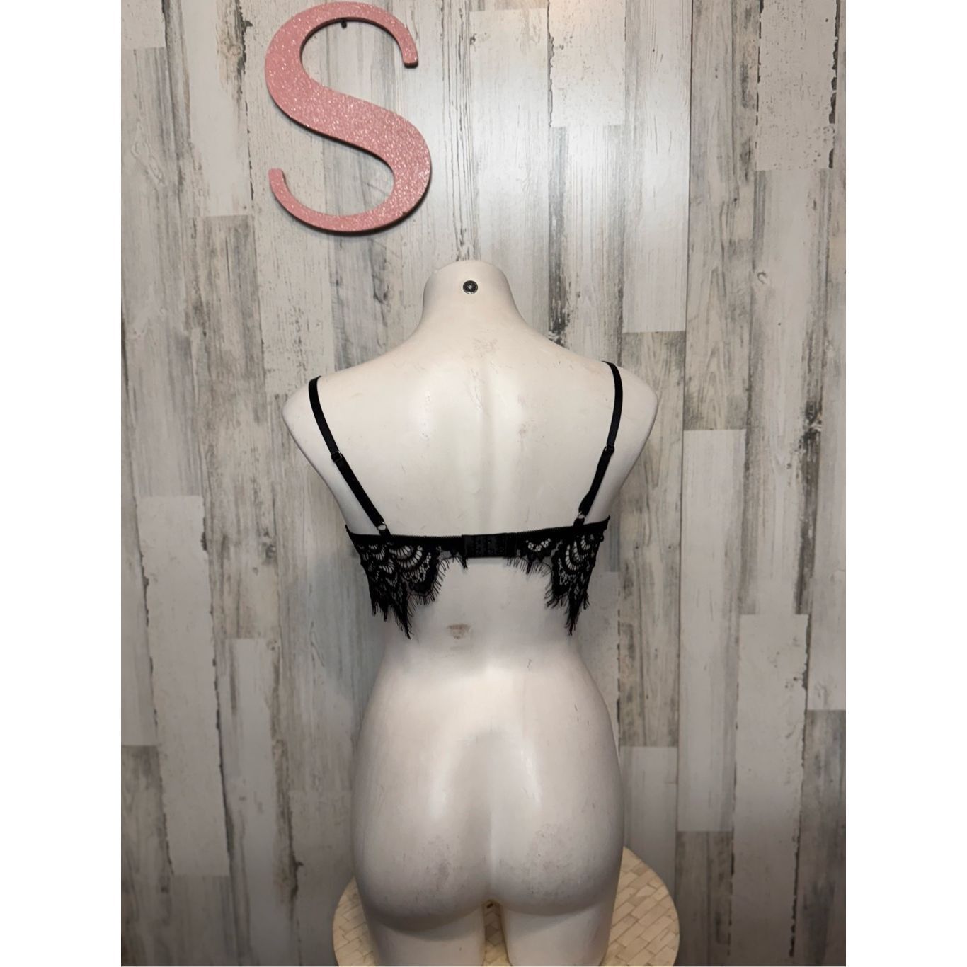 Other Black Lace Bralette Sheer Festival Crop Top / Lingerie Layer Size S / US 4 / IT 40 - 3 Thumbnail