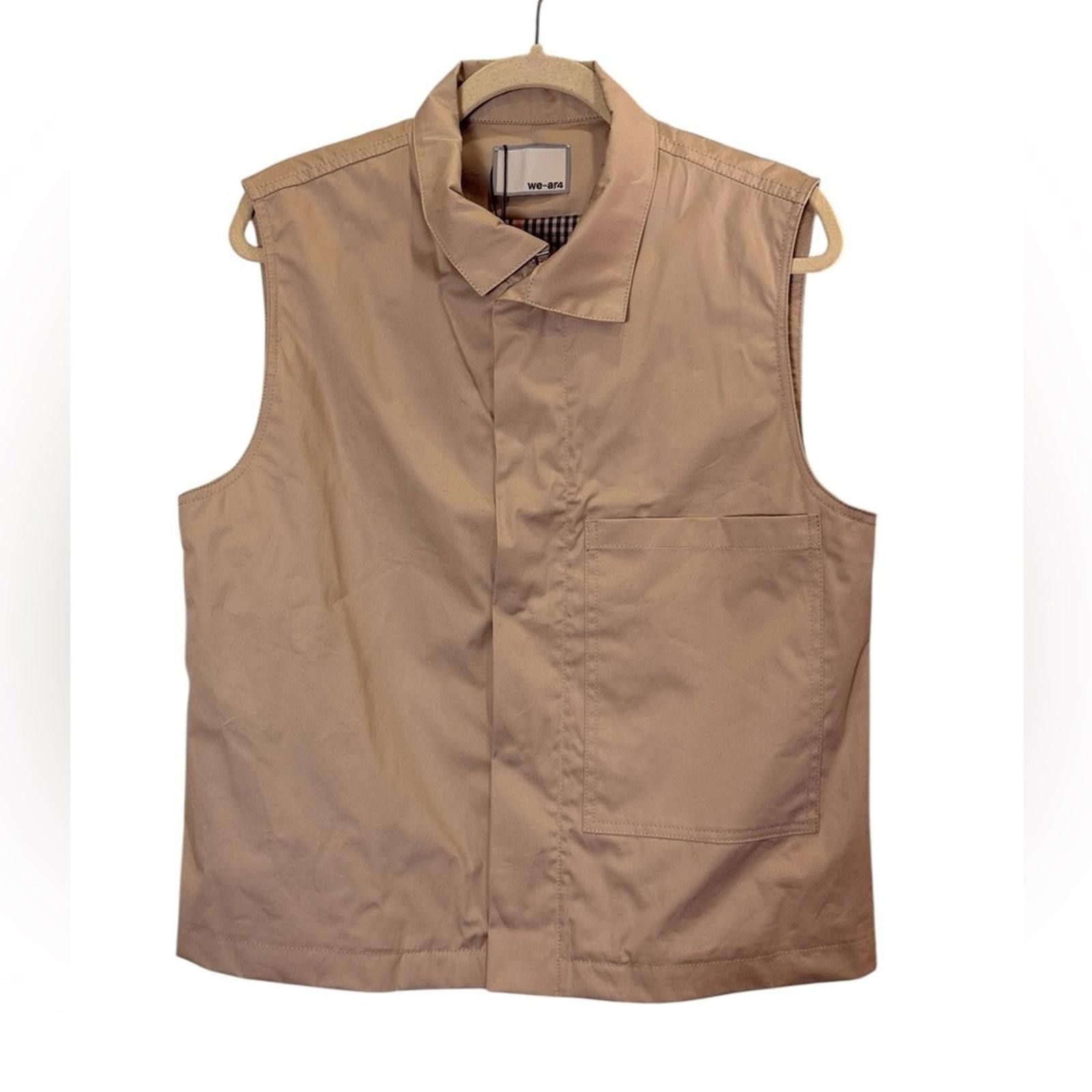 Other We-Ar4 Safari Style Vest in Limonta Fabric Tan Sz S Size S / US 4 / IT 40 - 1 Thumbnail