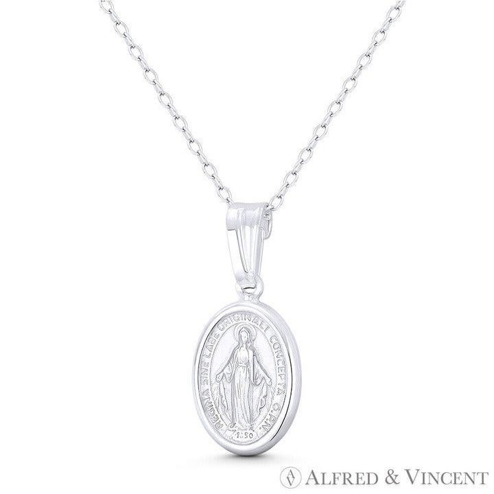 Other Holy Mother Mary Miraculous Pendant in .925 Sterling Silver Size ONE SIZE - 1 Preview