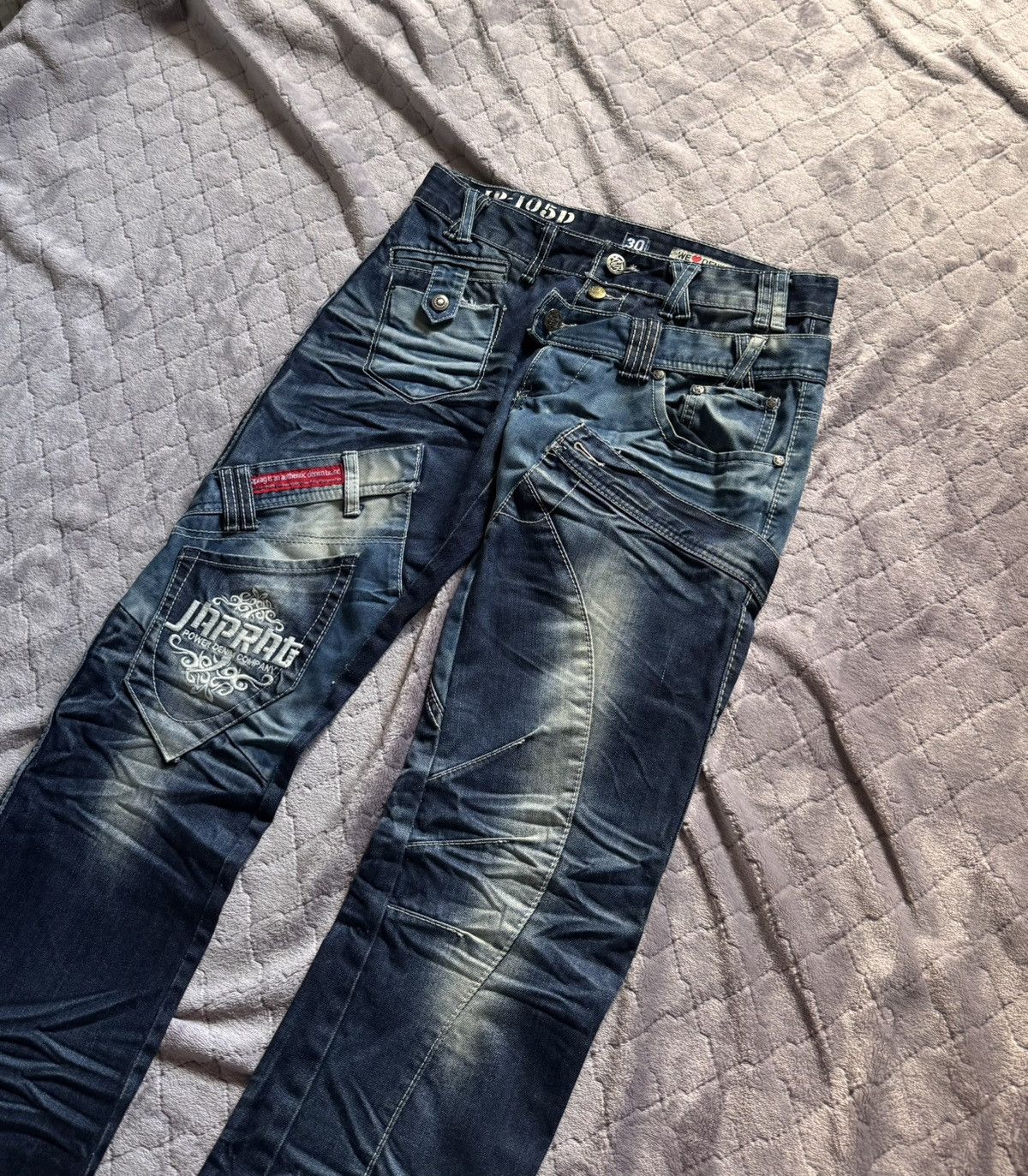 Japanese Brand Vintage y2k Japrag Okishana Samoki Denim Pants Size US 30 / EU 46 - 3 Thumbnail