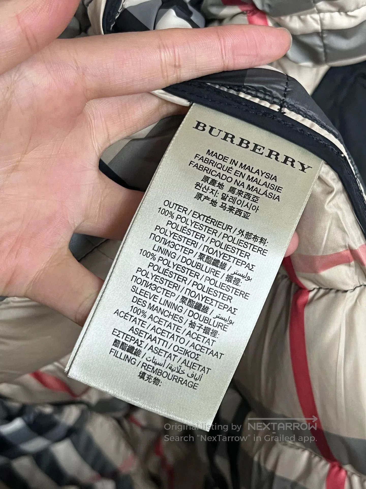 Burberry Burberry Checked Fur Collar Down Jacket. Size US M / EU 48-50 / 2 - 4 Thumbnail