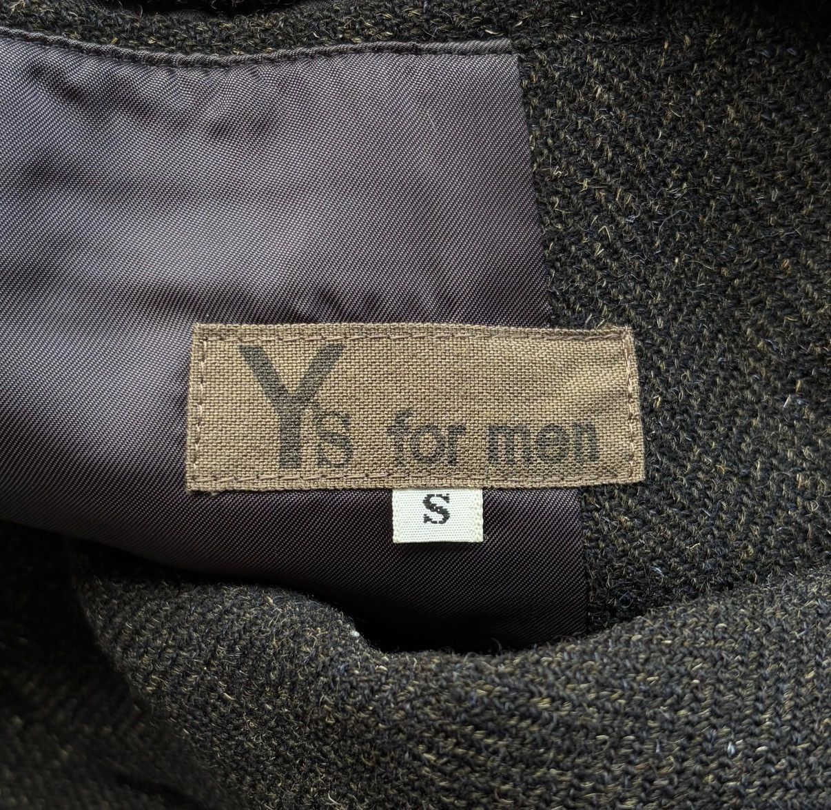 Yohji Yamamoto Yohji Yamamoto 80s Herringbone Tweed Blazer K4 Size US S / EU 44-46 / 1 - 4 Thumbnail