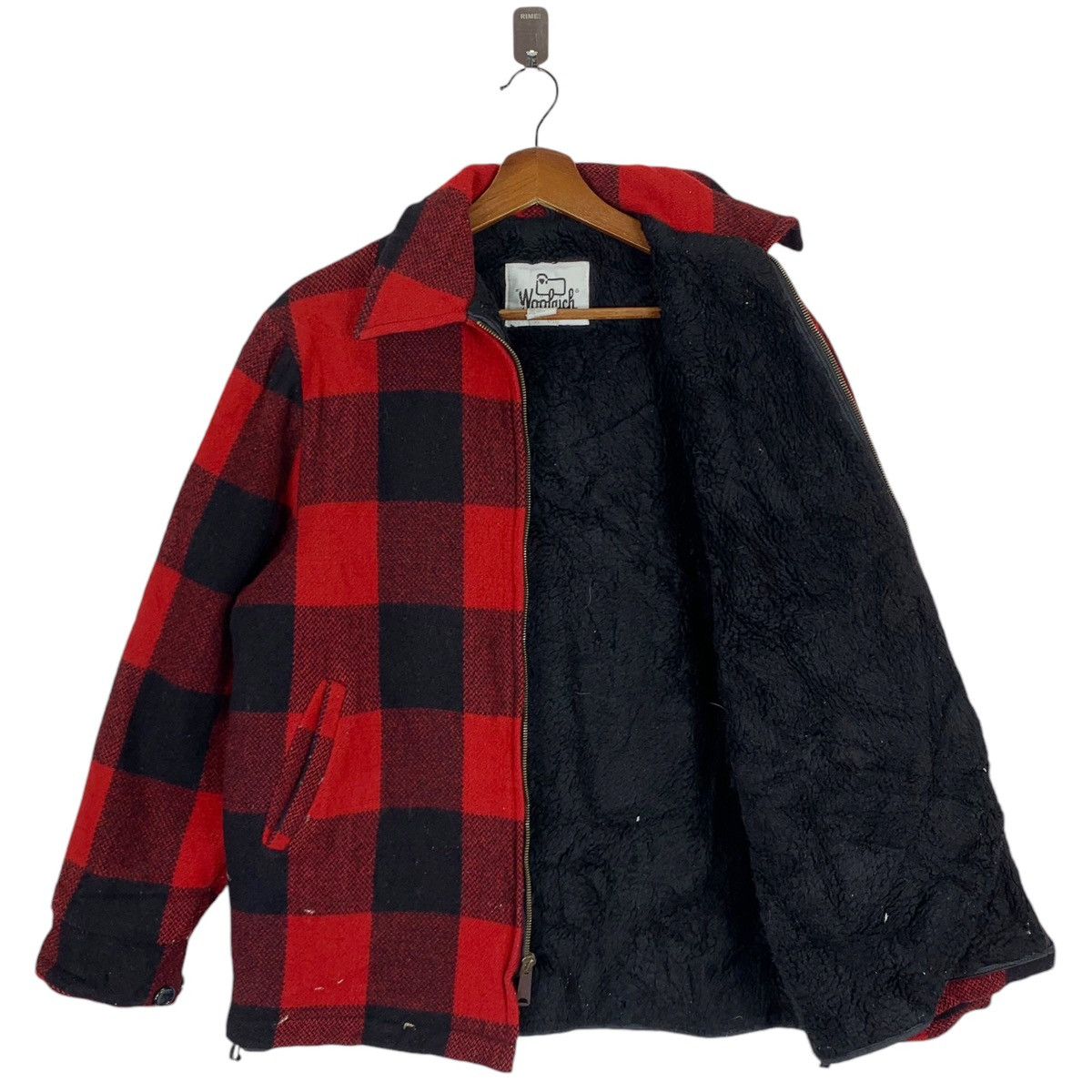 Woolrich Woolen Mills ⚡️🔥 VINTAGE WOOLRICH RED TARTAN WOOL ZIPPER JACKET Size US M / EU 48-50 / 2 - 5 Thumbnail