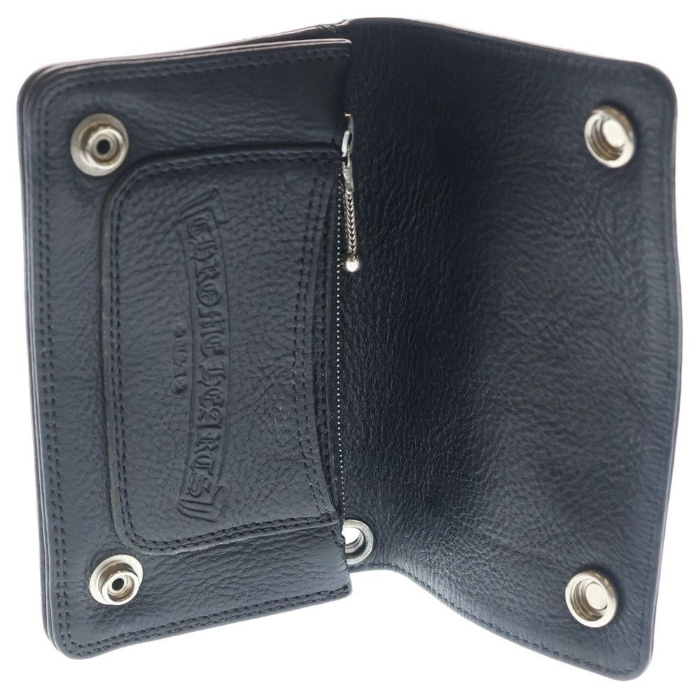 Chrome Hearts CHROME HEARTS 1ZIP CROSS PATCH Leather Wallet Size ONE SIZE - 4 Thumbnail