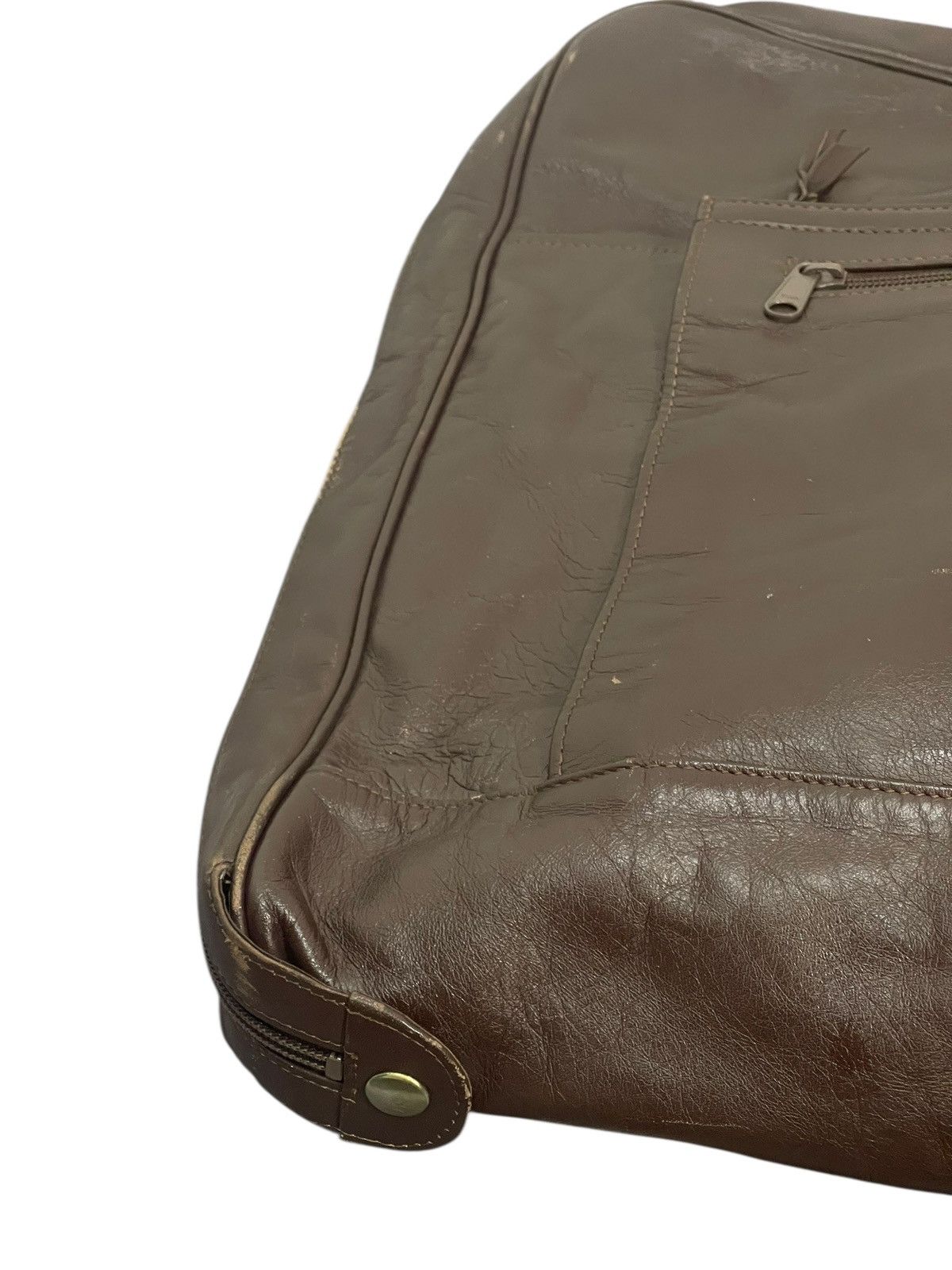 Porter Full Leather Vtg 90s Porter Japan Travel Bag 2🟩1 Size ONE SIZE - 4 Thumbnail