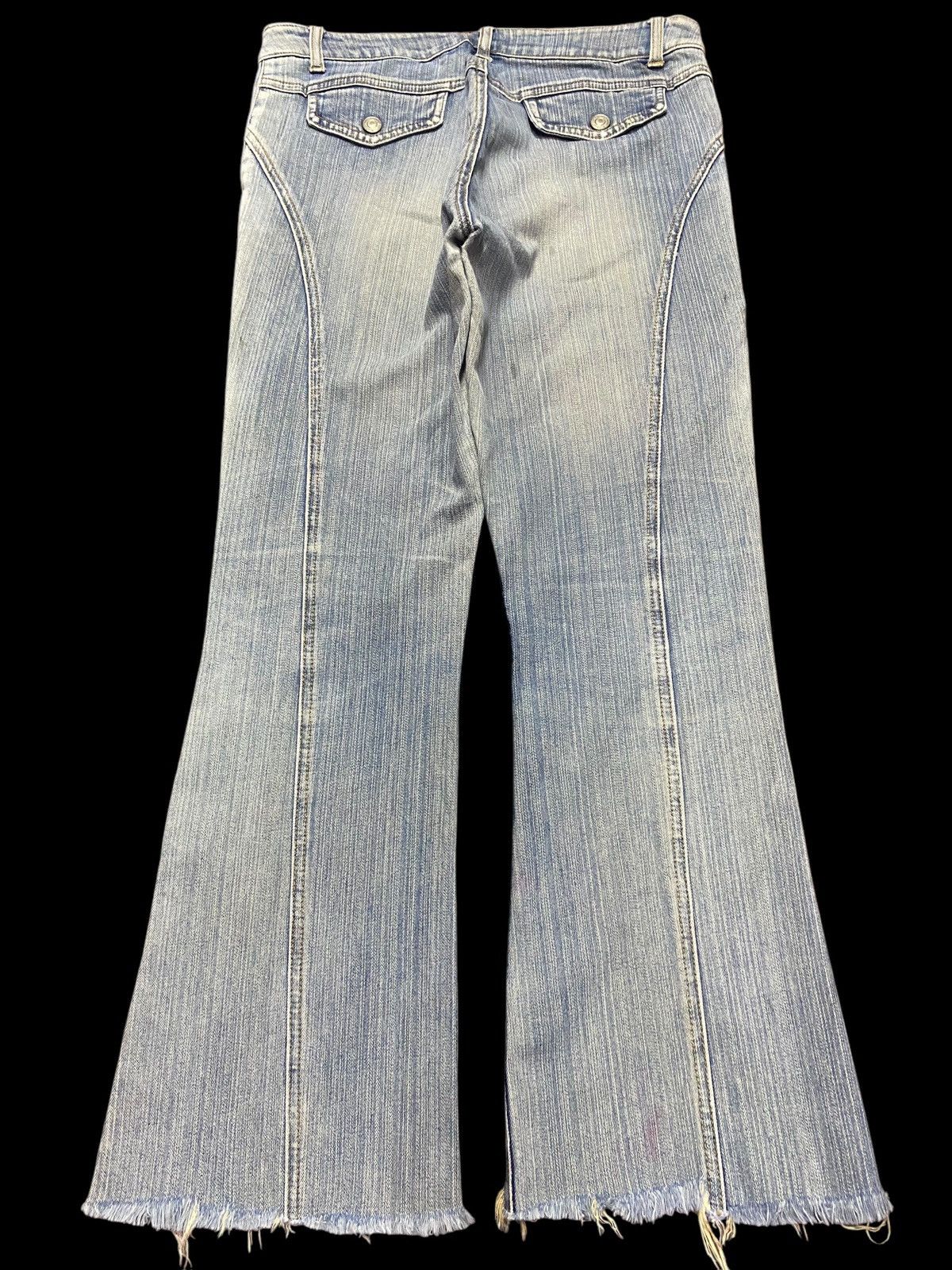 Japanese Brand Vintage Japanese Brands Light Colour Flare Soft Jeans Size US 30 / EU 46 - 2 Thumbnail