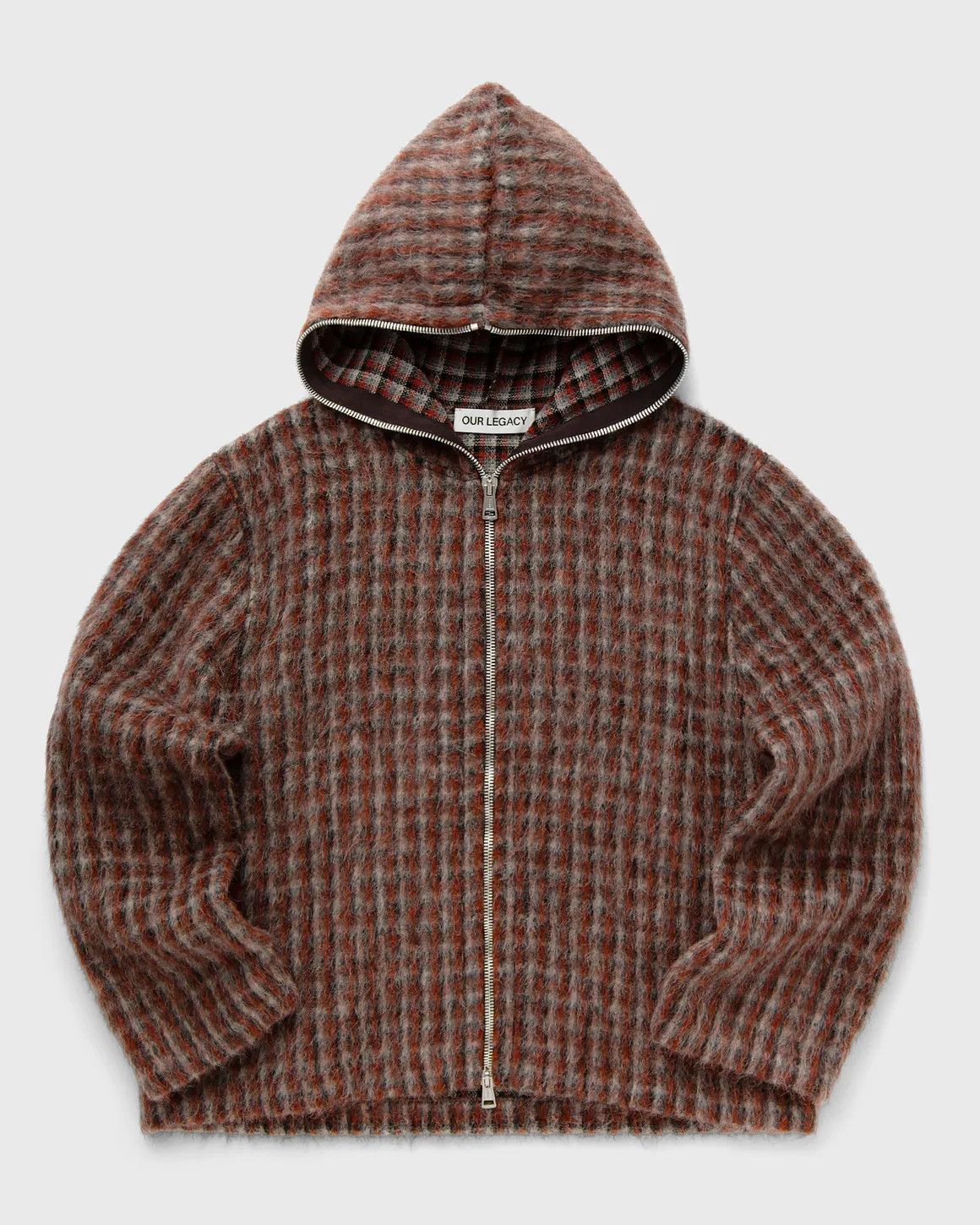 Our Legacy Our Legacy Boston Check Plaid Italian Wool Full Zip Hoodie Size US S / EU 44-46 / 1 - 1 Thumbnail