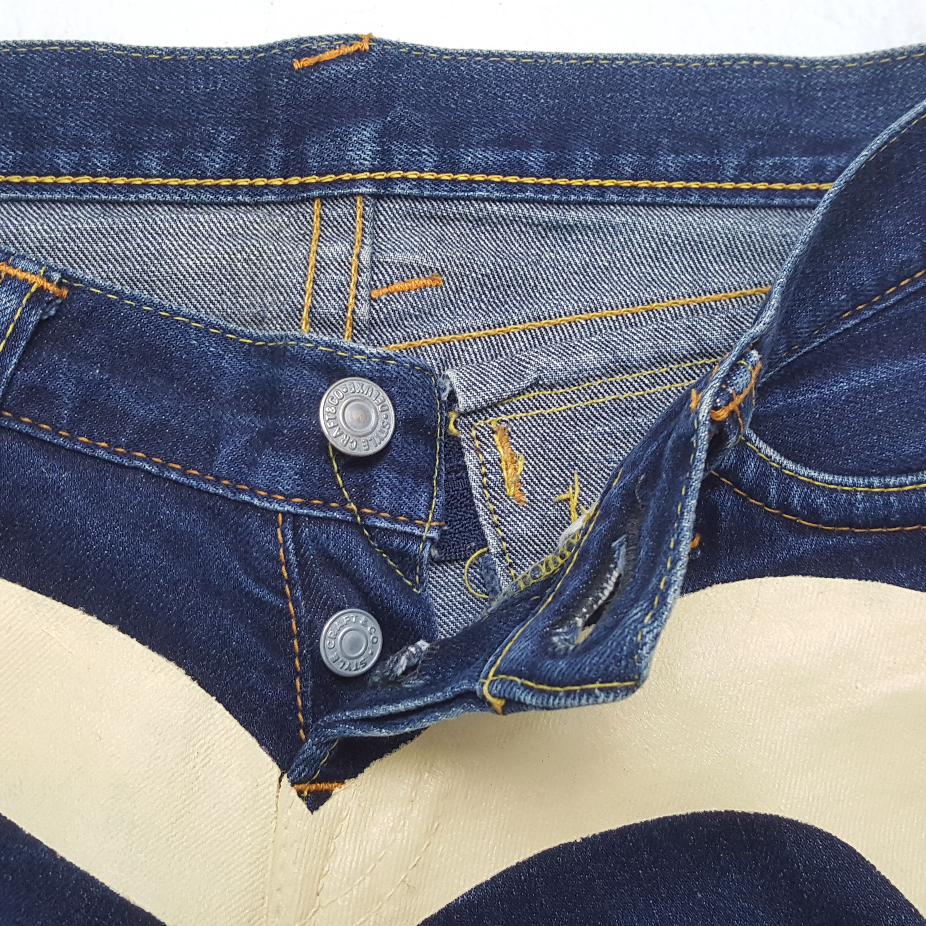 Evisu × Japanese Brand × Vintage EVISU Women Jeans Streetwear Custom Daicock Style Size 28" / US 6 / IT 42 - 13 Thumbnail