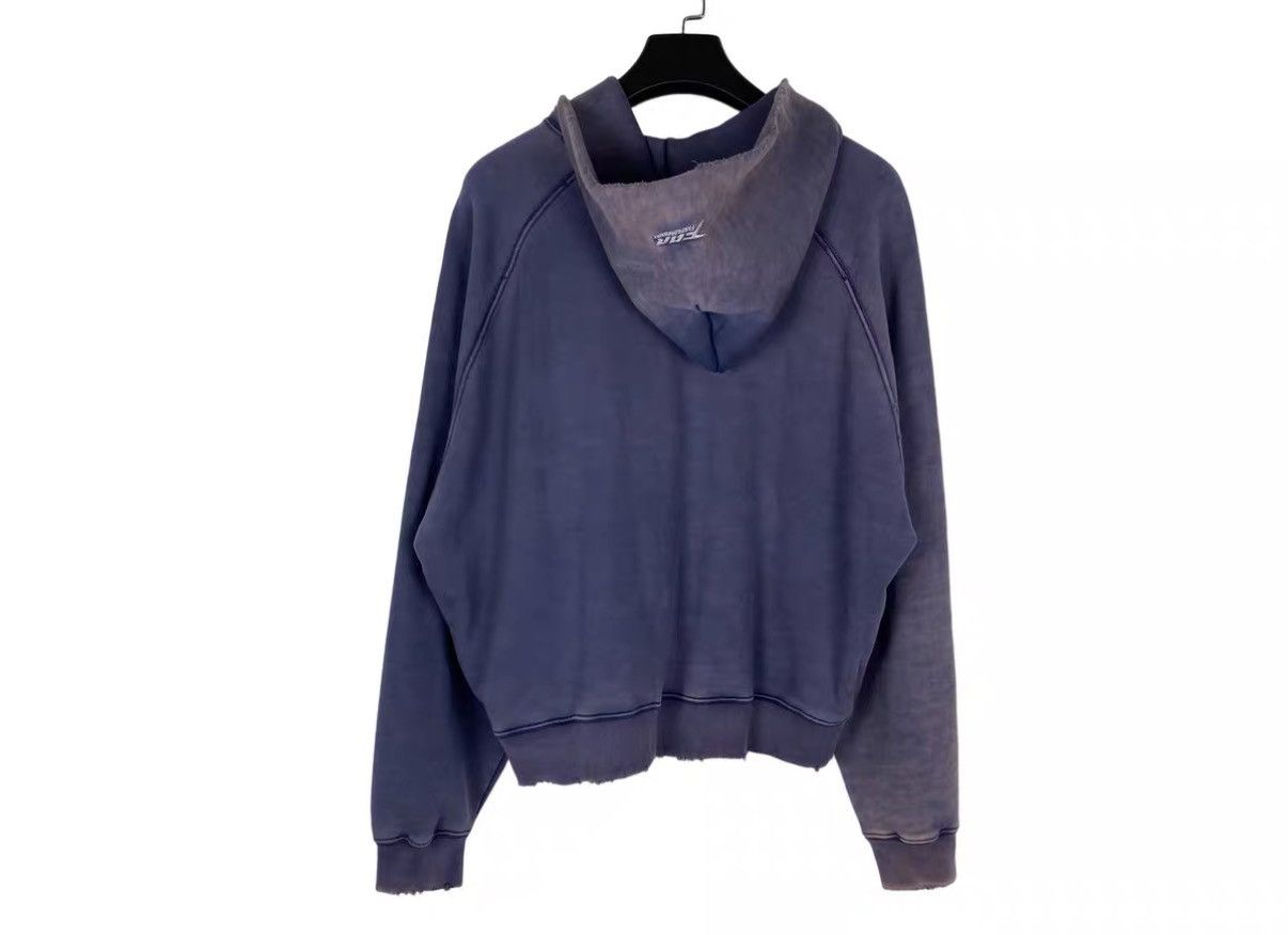 FAR FROM WHAT Far Archive Vintage Washed Taro Purple Zip-Up Hoodie J31 Size US XS / EU 42 / 0 - 2 Thumbnail
