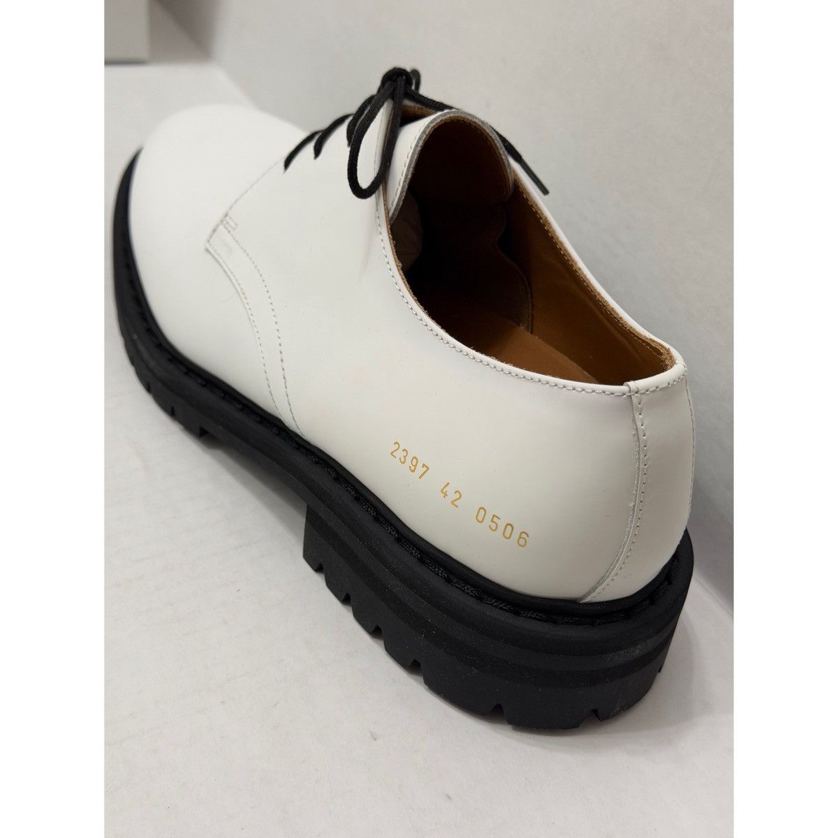 Common Projects COMMON PROJECTS WHITE OFFICER DERBY SHOES Size US 9 / EU 42 - 7 Thumbnail