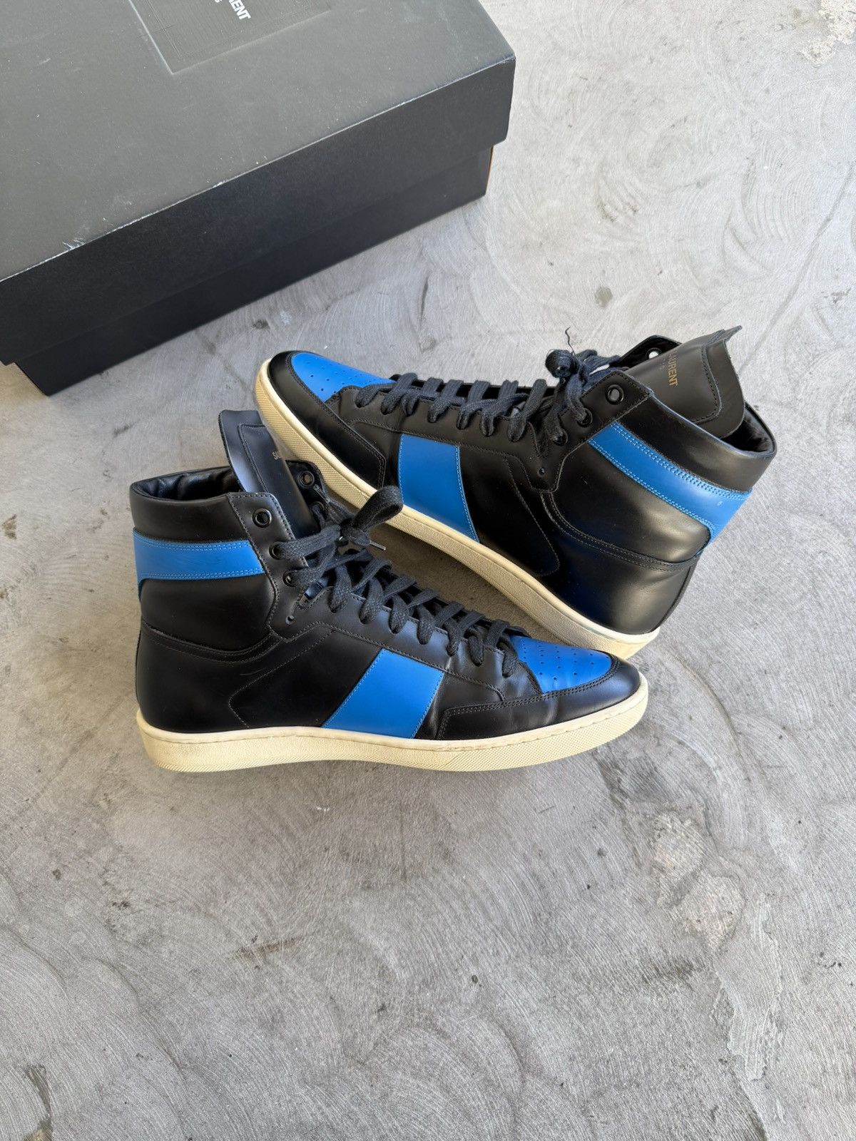 Yves Saint Laurent Saint Laurent SL-10 High Top Sneaker Sz. 41.5 Size US 8.5 / EU 41-42 - 2 Thumbnail