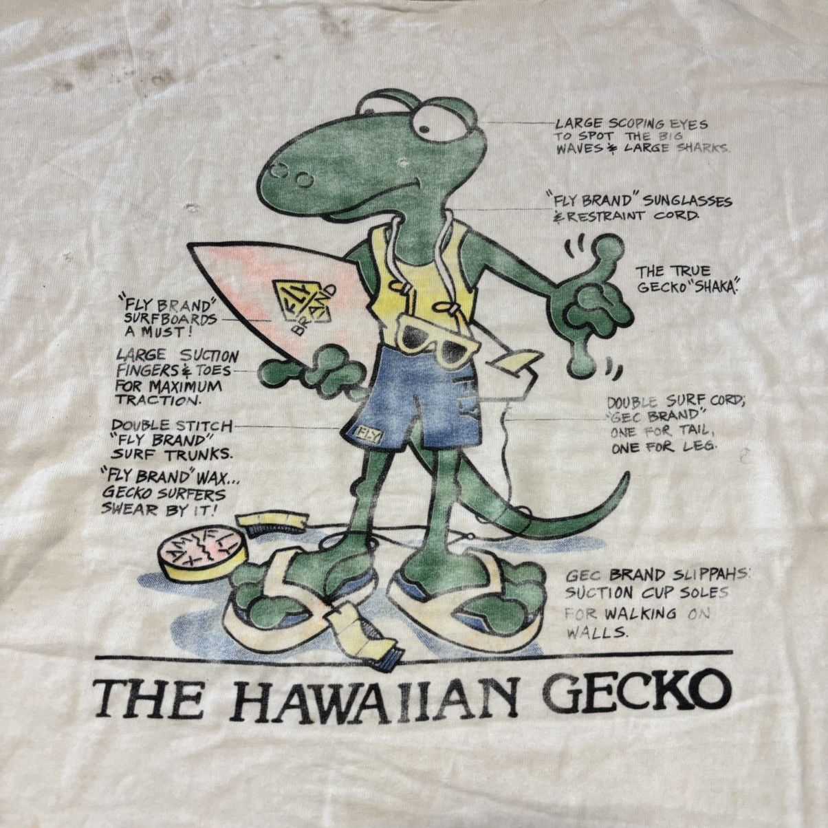 Vintage Vintage the hawaiian gecko surf Size US M / EU 48-50 / 2 - 2 Thumbnail