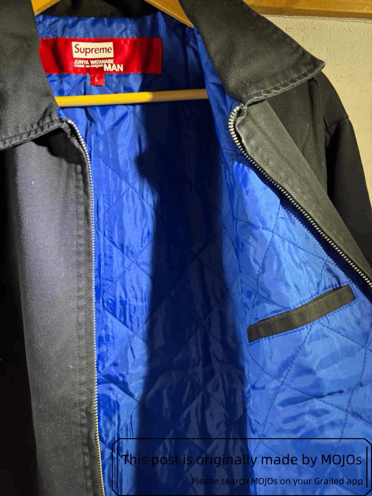 Junya Watanabe × Supreme Sz L Junya Watanabe x Sureme Slogan Jacket mojos164622 Size US L / EU 52-54 / 3 - 6 Thumbnail