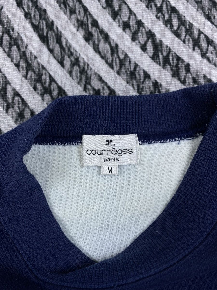 Courreges Vintage Courreges Big Spellout Longsleeve Sweatshirt Size US M / EU 48-50 / 2 - 5 Thumbnail