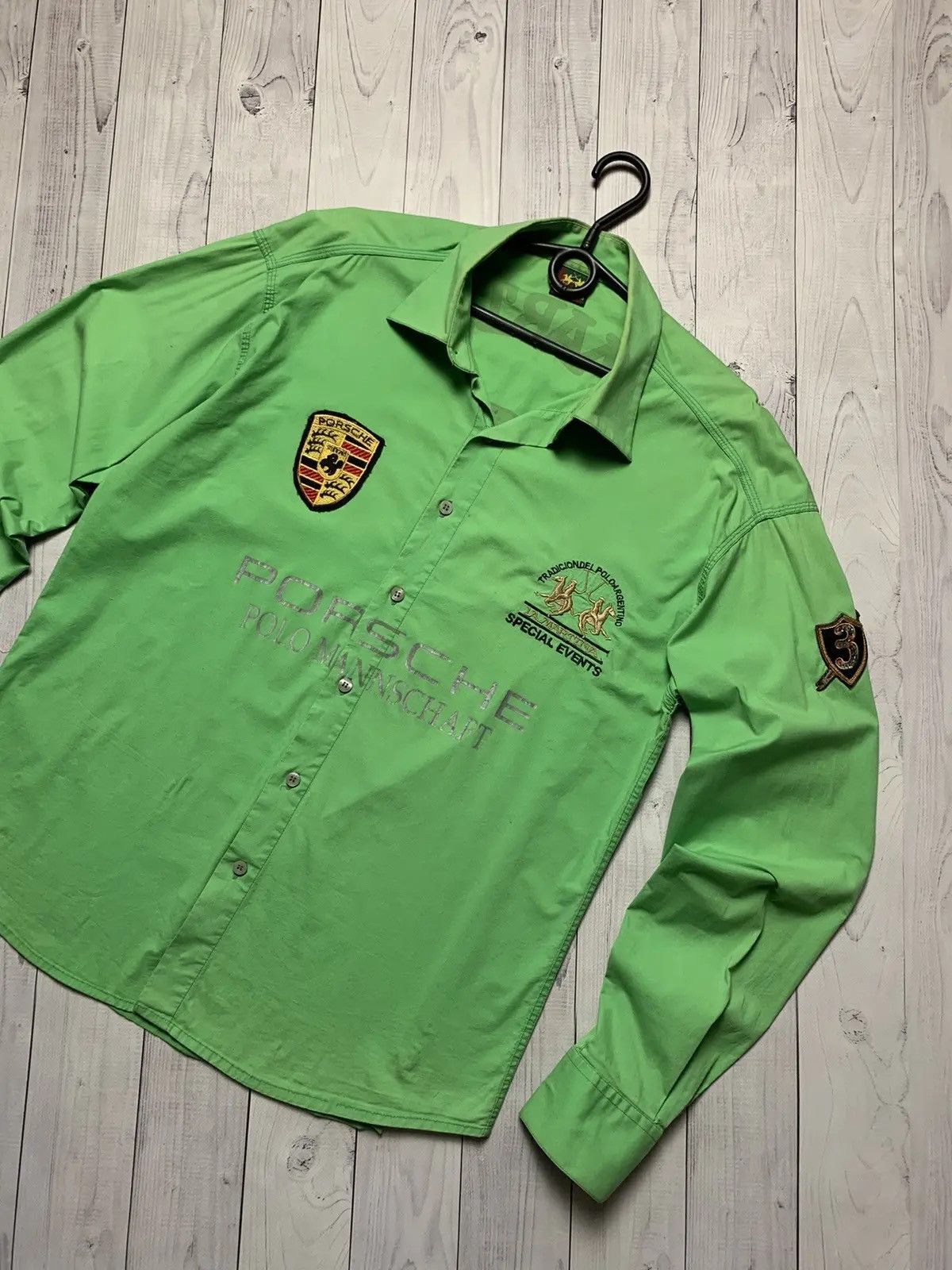 La Martina Vintage La Martina Porsche shirt green big logo size XL Size US XL / EU 56 / 4 - 3 Thumbnail