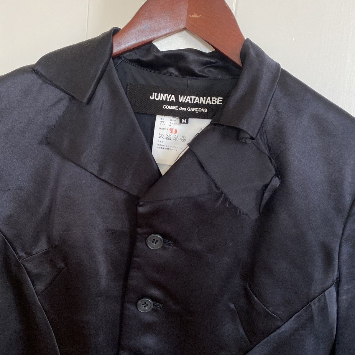 Junya Watanabe Junya Watanabe / CDG — Black Silk Blazer Size M / US 6-8 / IT 42-44 - 3 Thumbnail