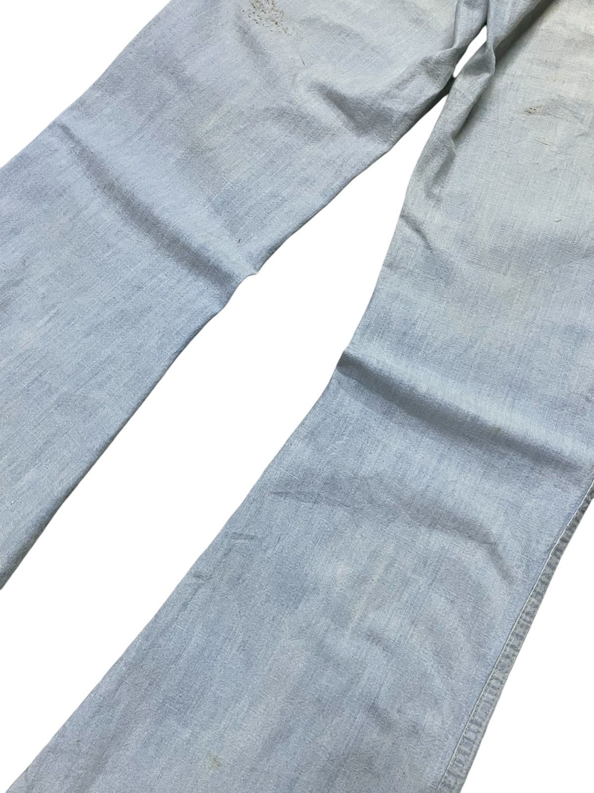 Hysteric Glamour × Japanese Brand Vintage 60s Bison Bell Bottom Denim Pants Size US 28 / EU 44 - 15 Thumbnail