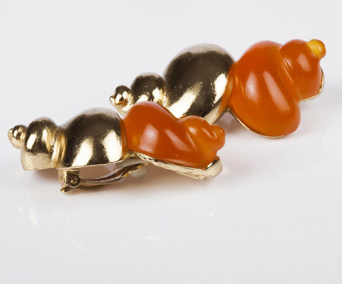 Christian Dior Monsieur Massive Runway Christian Dior Shell Earrings Size ONE SIZE - 3 Thumbnail
