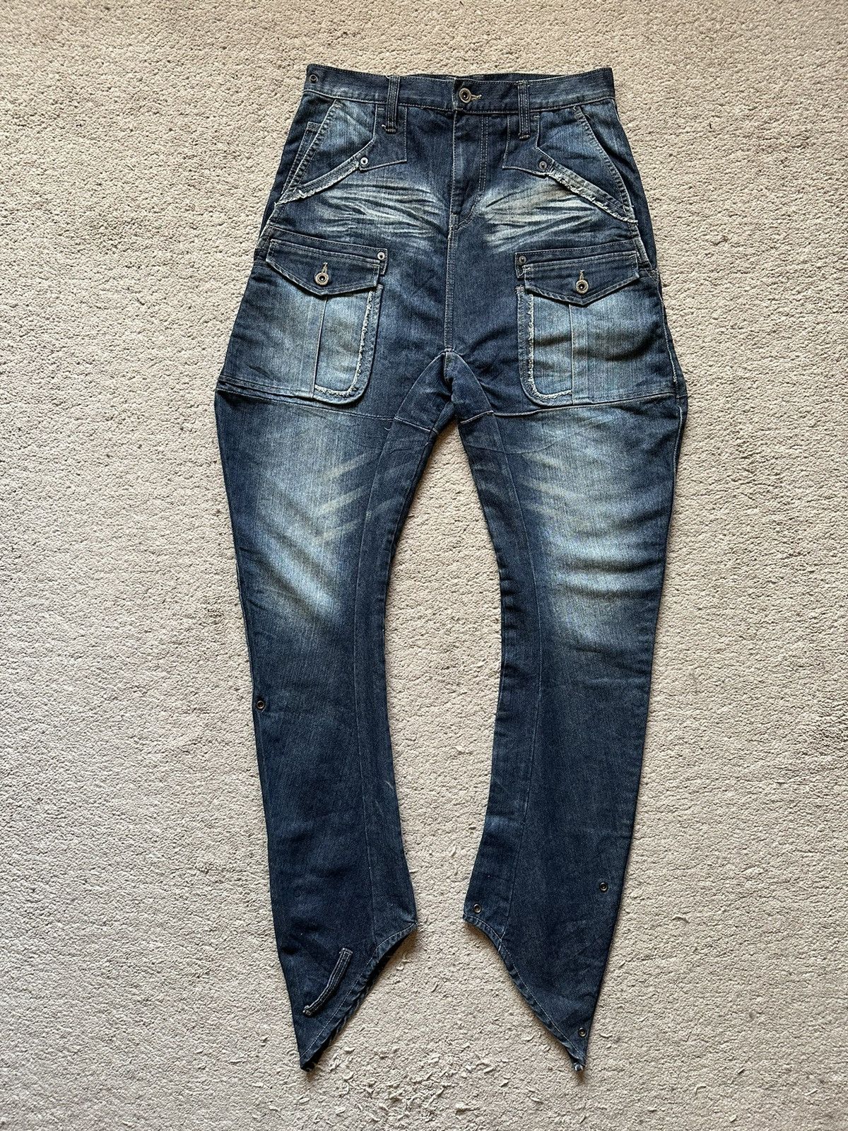 PPFM 2000s PPFM Destruct Product J Cut Jeans Transform Bag Size US 30 / EU 46 - 1 Thumbnail