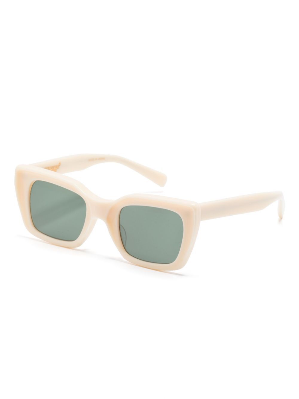 Undercover o1mle1224 Size: OS/Square Frame Sunglasses OffWhite& Green Size ONE SIZE - 2 Thumbnail