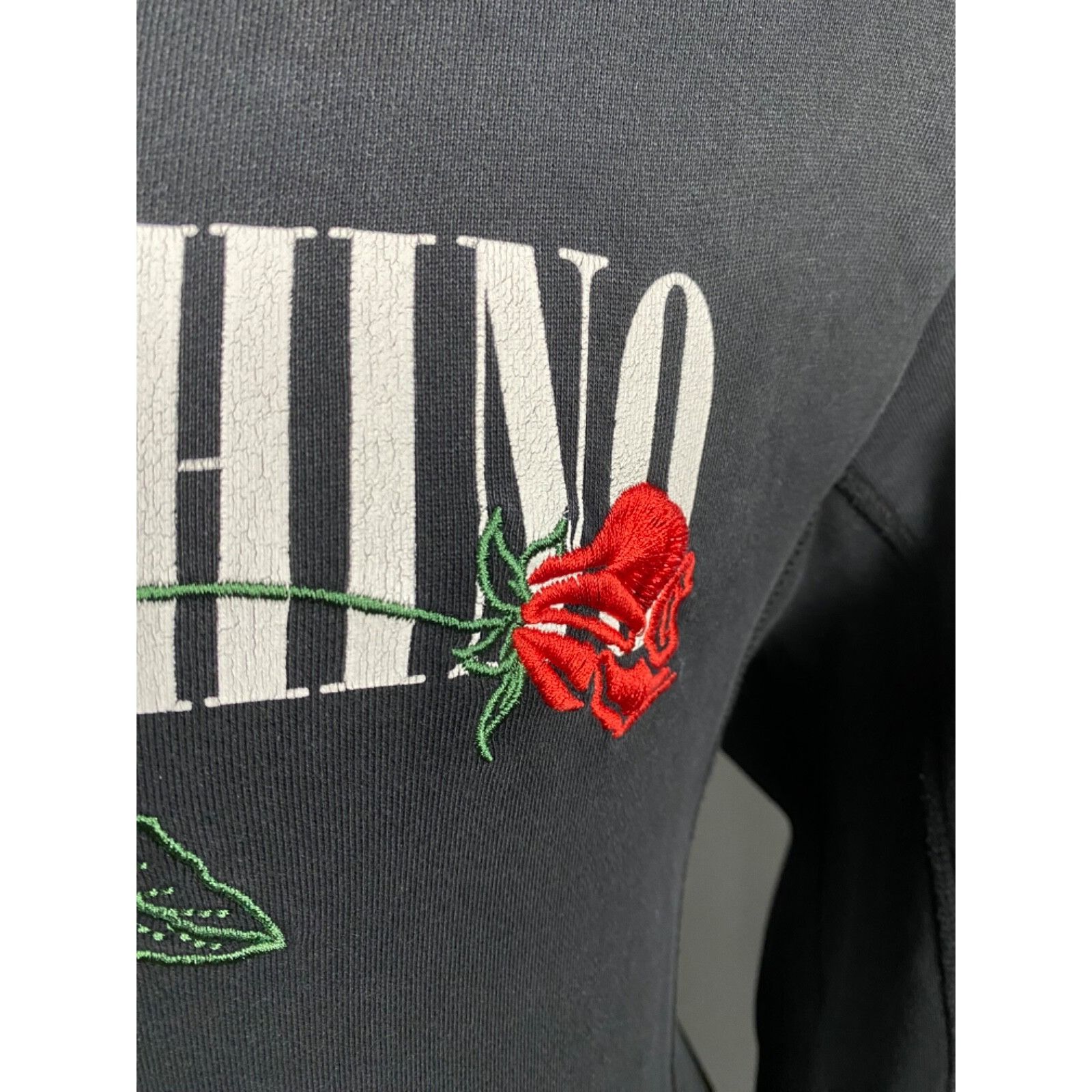 Moschino Love Moschino Big Logo Men's Black Crewneck Sweater Size M Size US M / EU 48-50 / 2 - 9 Thumbnail
