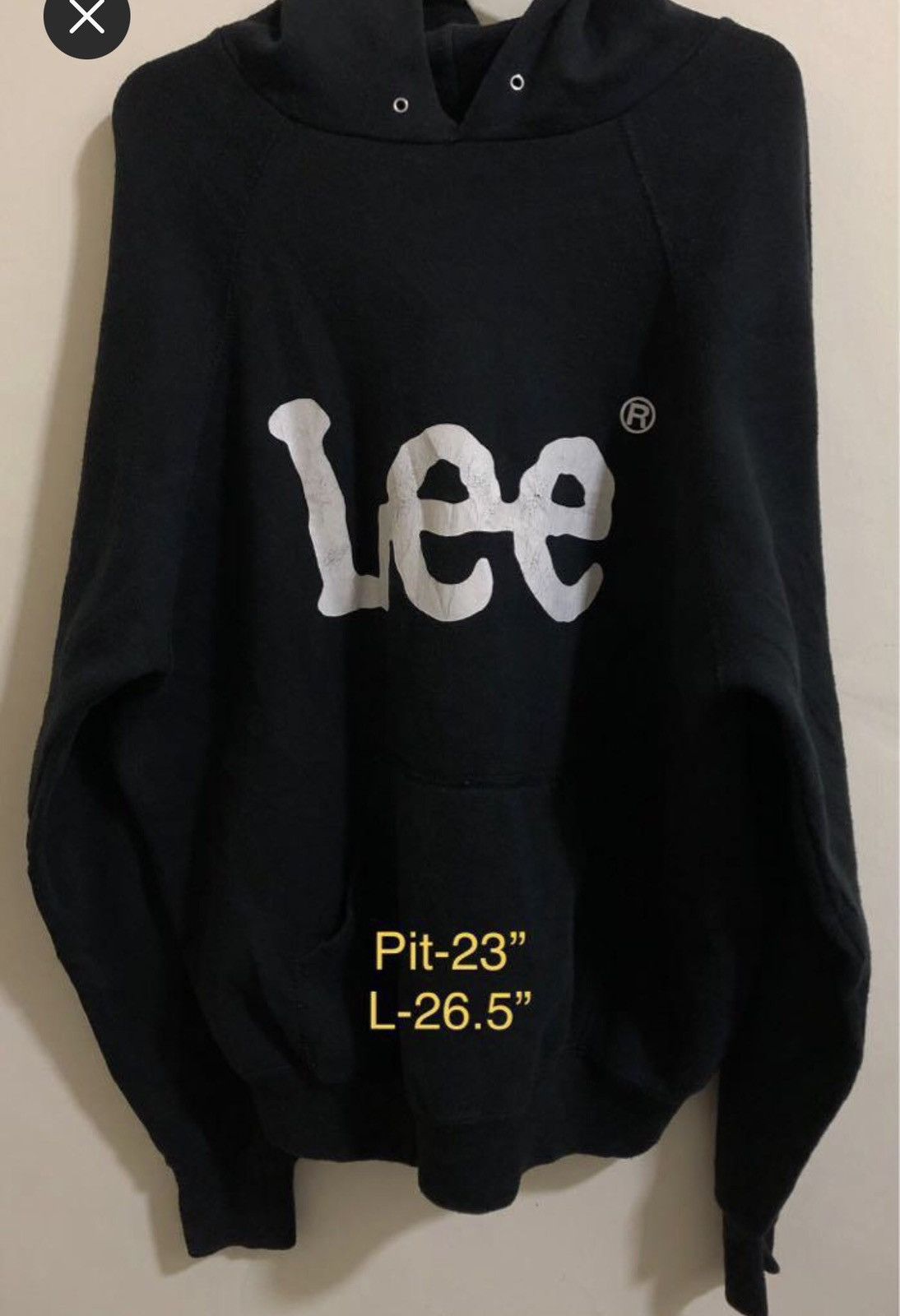 Lee Vintage Lee Cotton Blend BigLogo Pullover Hoodie Size Large Size US L / EU 52-54 / 3 - 1 Thumbnail