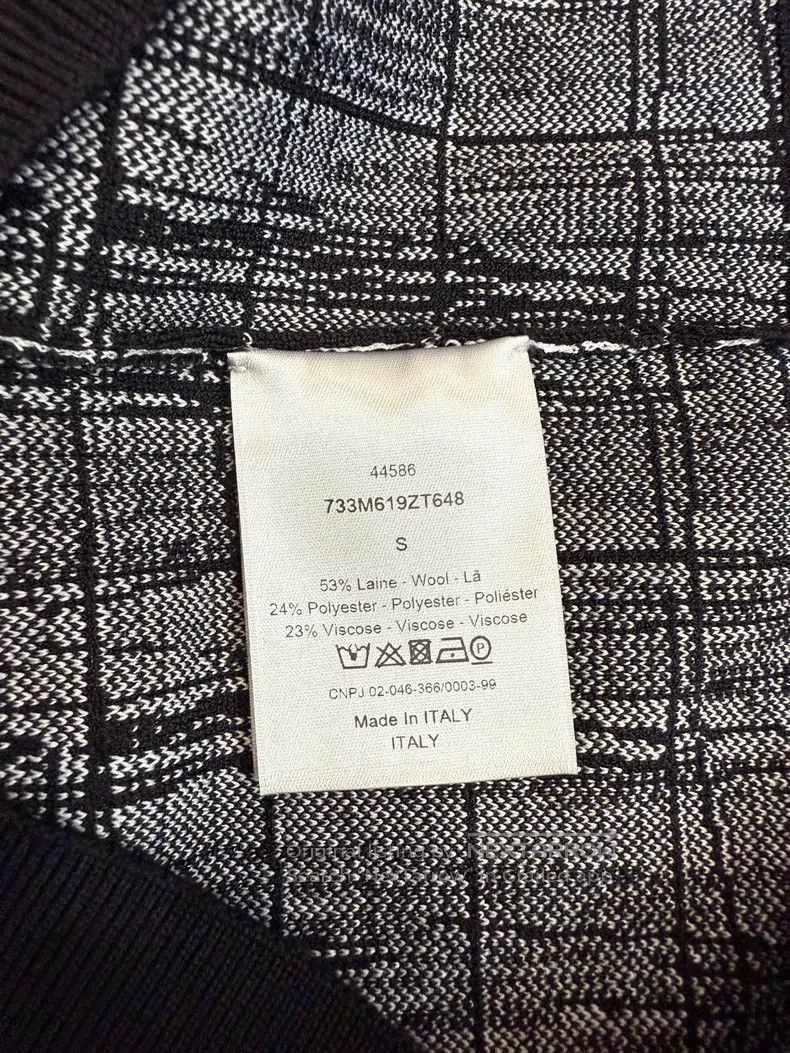 Dior Dior Black and white line woollen sweater Size US S / EU 44-46 / 1 - 6 Thumbnail