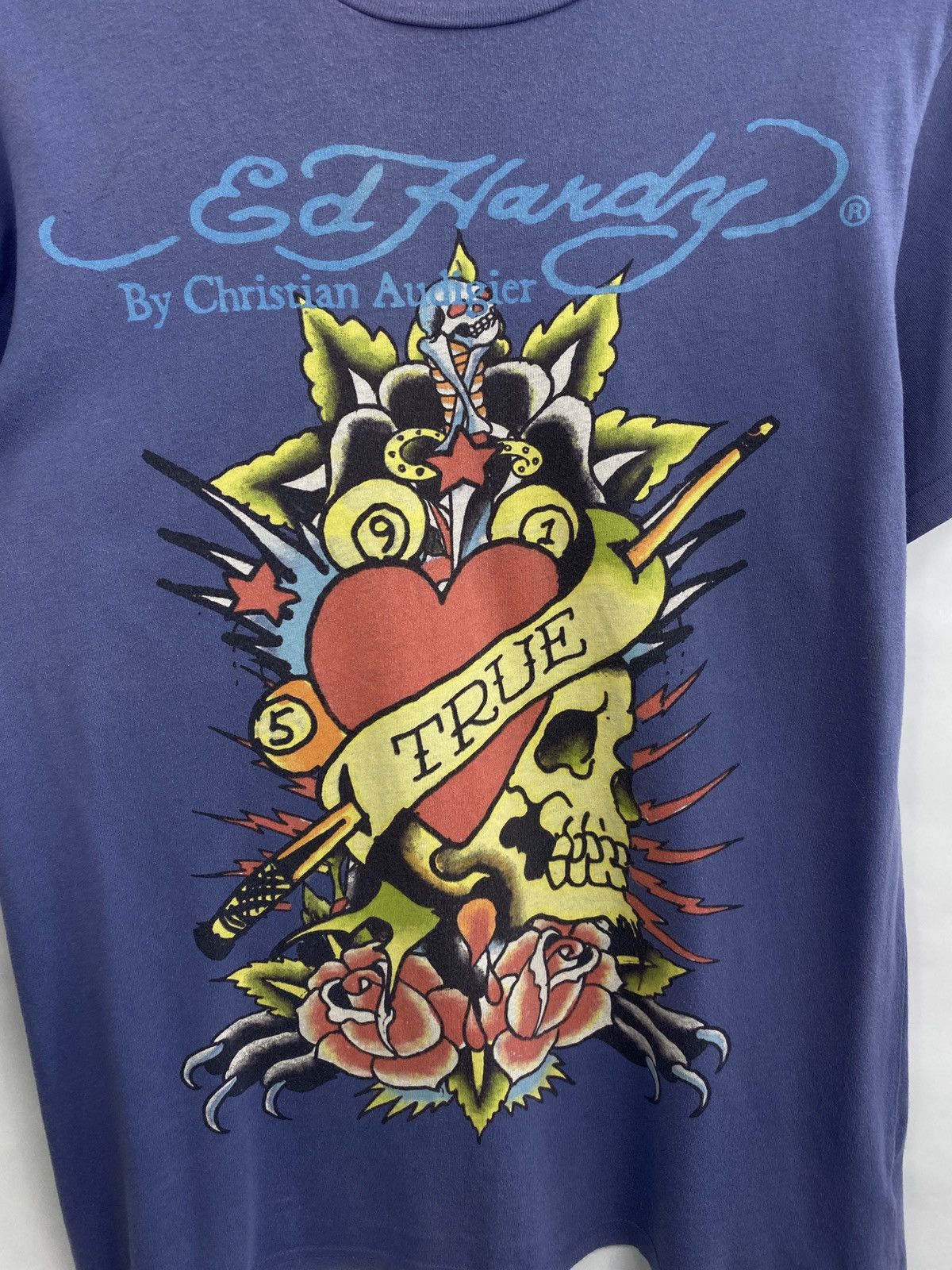 Christian Audigier 🇺🇸 Vintage Y2K ED Hardy Christian Audigier T-Shirt Made USA Size US L / EU 52-54 / 3 - 4 Thumbnail