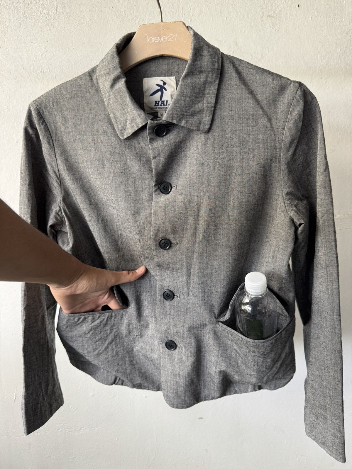 Issey Miyake 90s Hai Sporting Gear Rayon Wool Button jacket Size M / US 6-8 / IT 42-44 - 5 Thumbnail