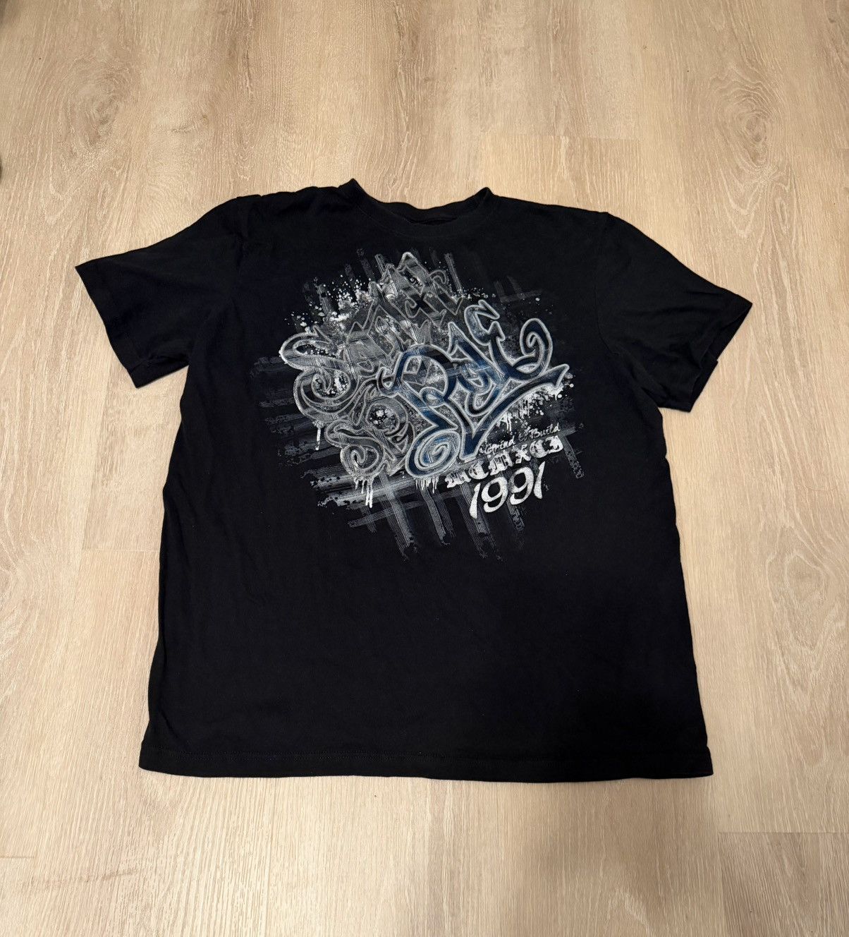 Southpole Vintage Street Style Graphic Tee Black T-Shirt 1991 Design Size US XL / EU 56 / 4 - 2 Thumbnail