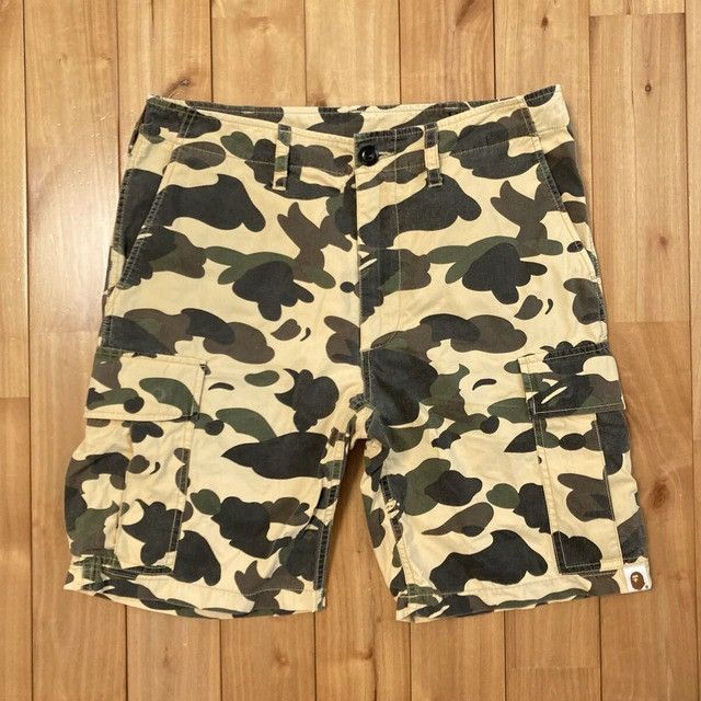 Bape BAPE Cargo Shorts 1st camo yellow a bathing ape NIGO ★size S Size US 30 / EU 46 - 1 Thumbnail