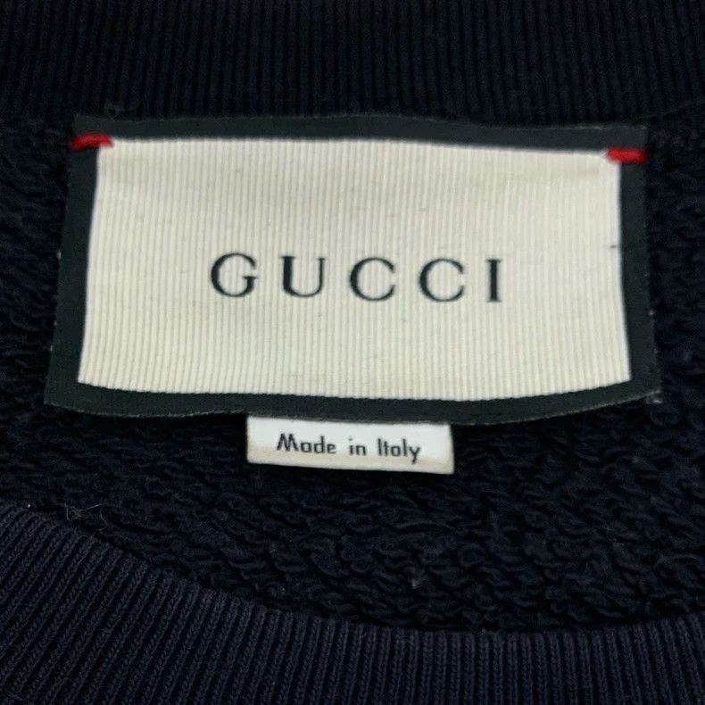 Gucci Gucci Logo tiger head sequin design round neck black cotton Size US M / EU 48-50 / 2 - 6 Thumbnail