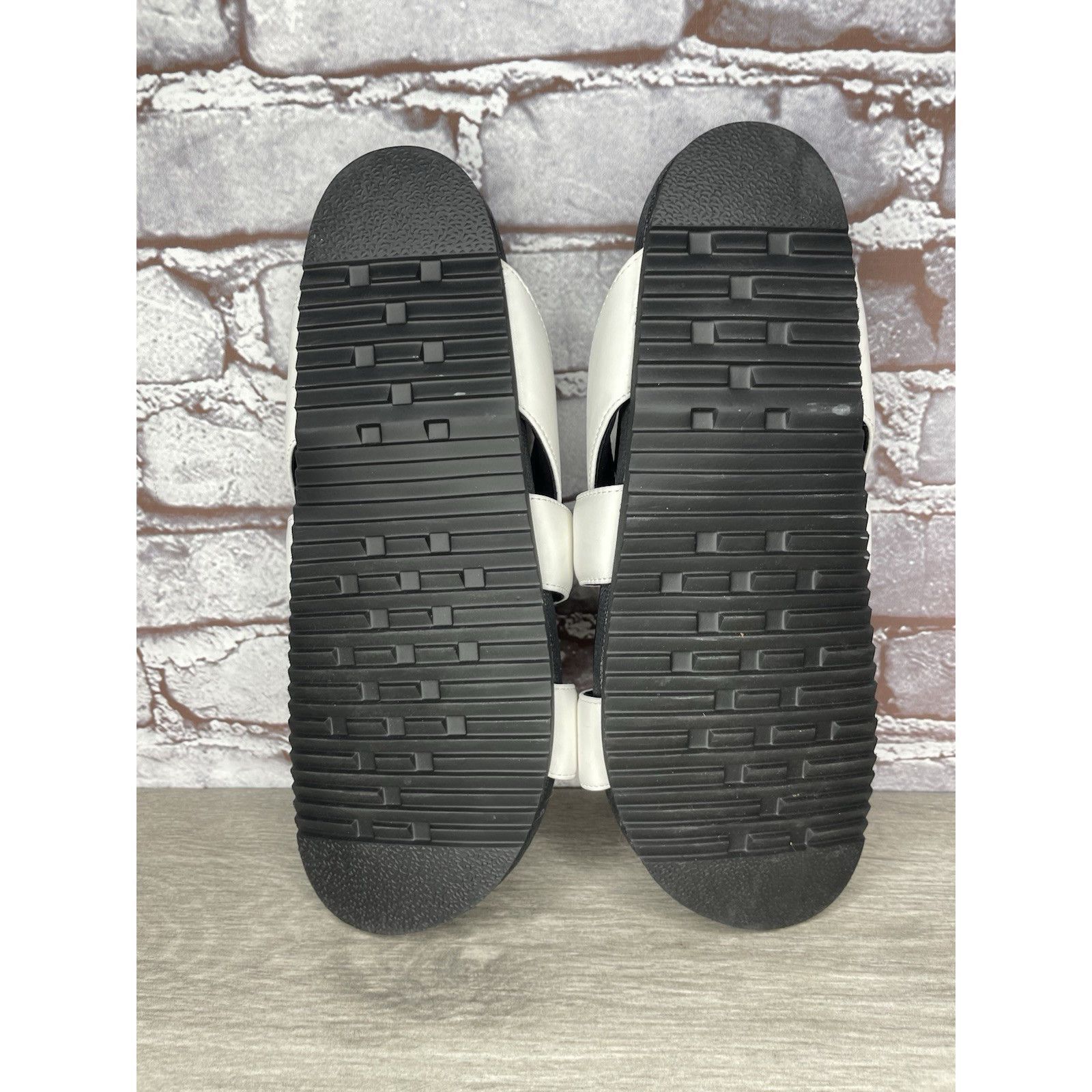 ROA Roam White Leather Ribbon Open Toe Straps Slides Sandals Wom Size US 10.5 / IT 40.5 - 8 Thumbnail
