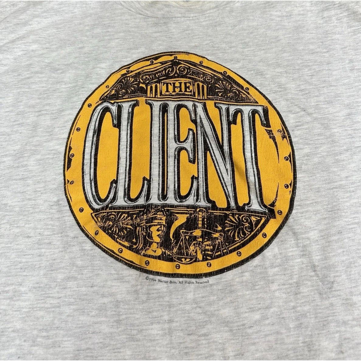 Hanes Vintage 90s 1994 The Client Warner Bros Promo Movie Shirt Gr Size US XL / EU 56 / 4 - 2 Thumbnail