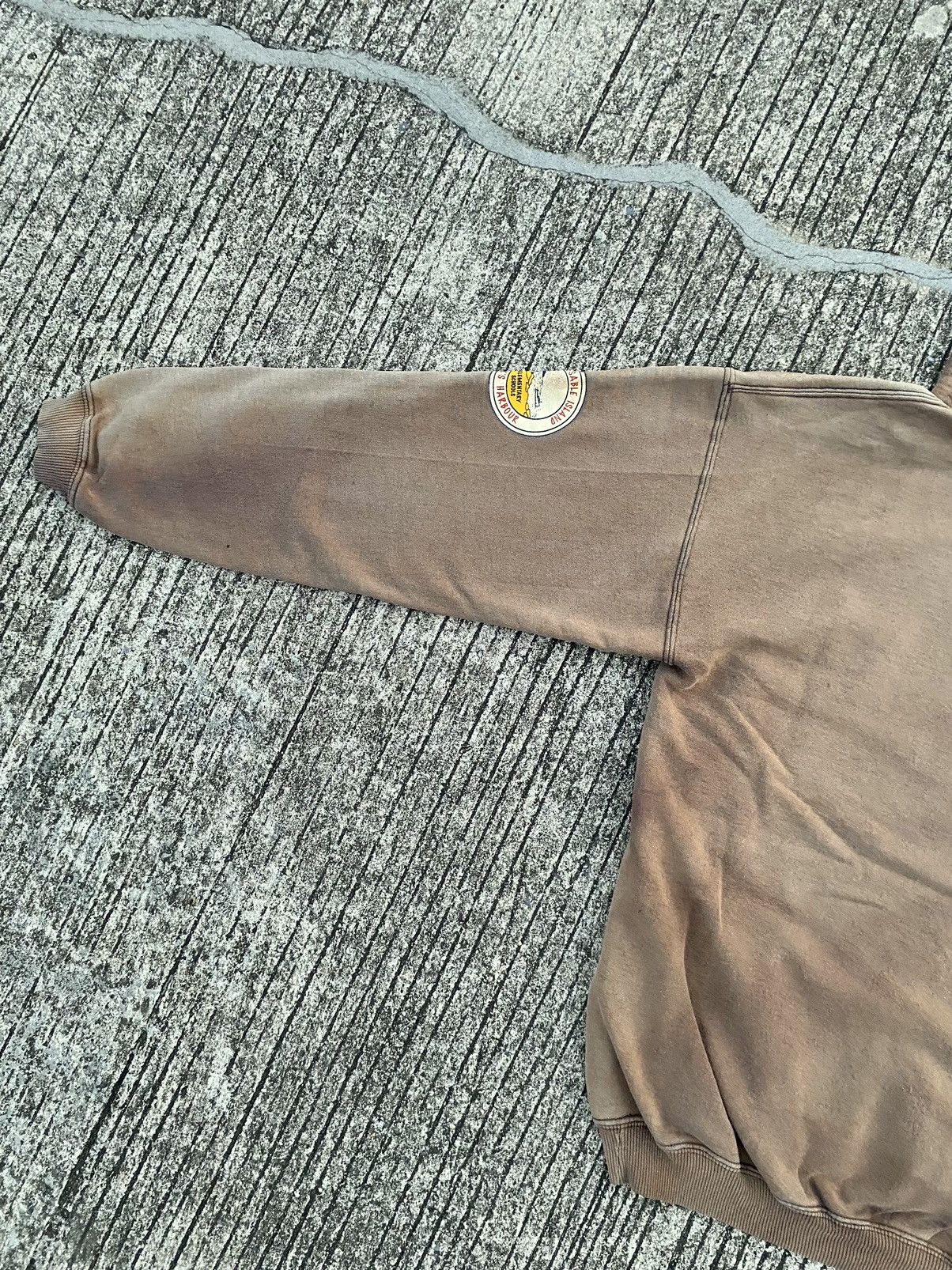 Russell Athletic Rare Faded Gildan Ultra Brown Hoodie 🥷🏿 Size US M / EU 48-50 / 2 - 14 Thumbnail