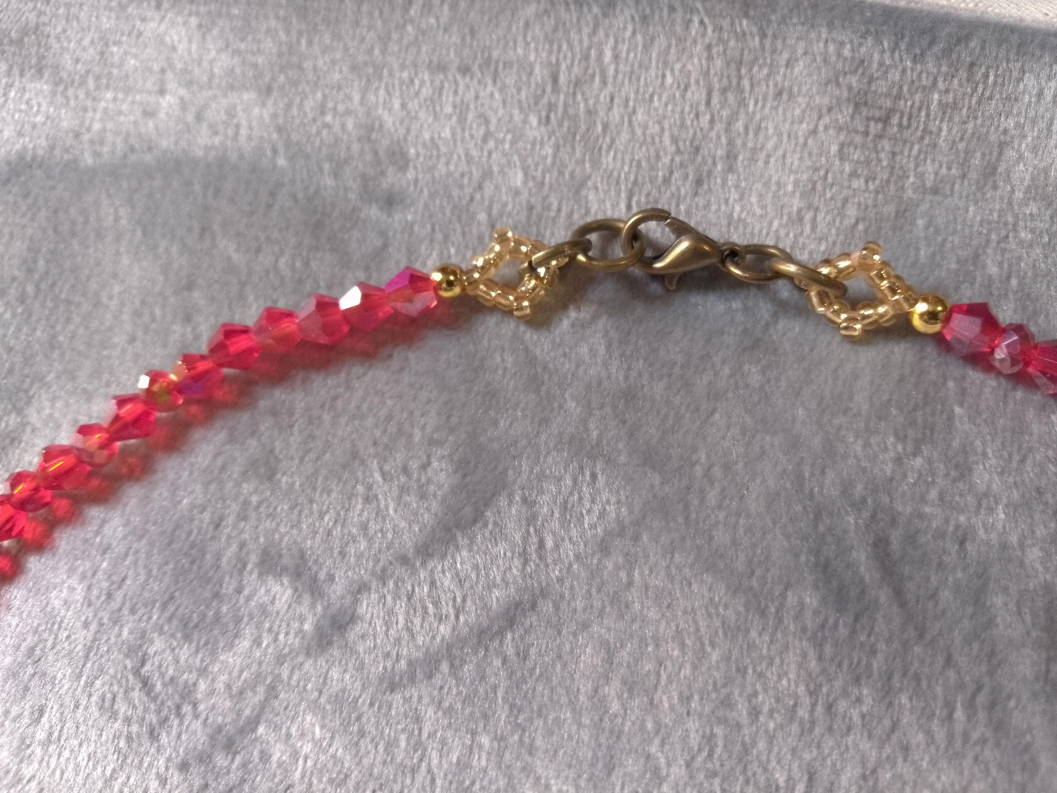 Handmade Elegant Necklace Red blue with natural coral stones Size ONE SIZE - 11 Thumbnail