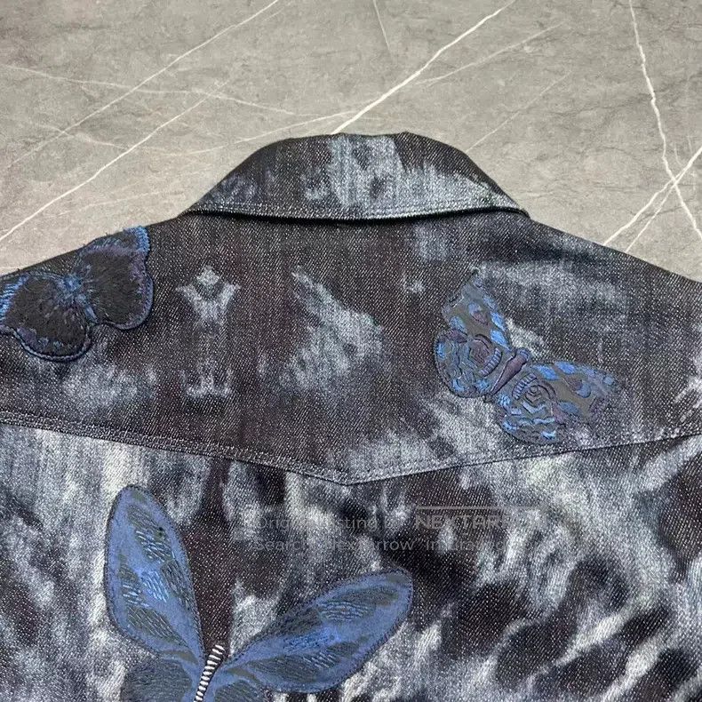 Valentino Valentino Butterfly tie-dye denim jacket Size US S / EU 44-46 / 1 - 5 Thumbnail
