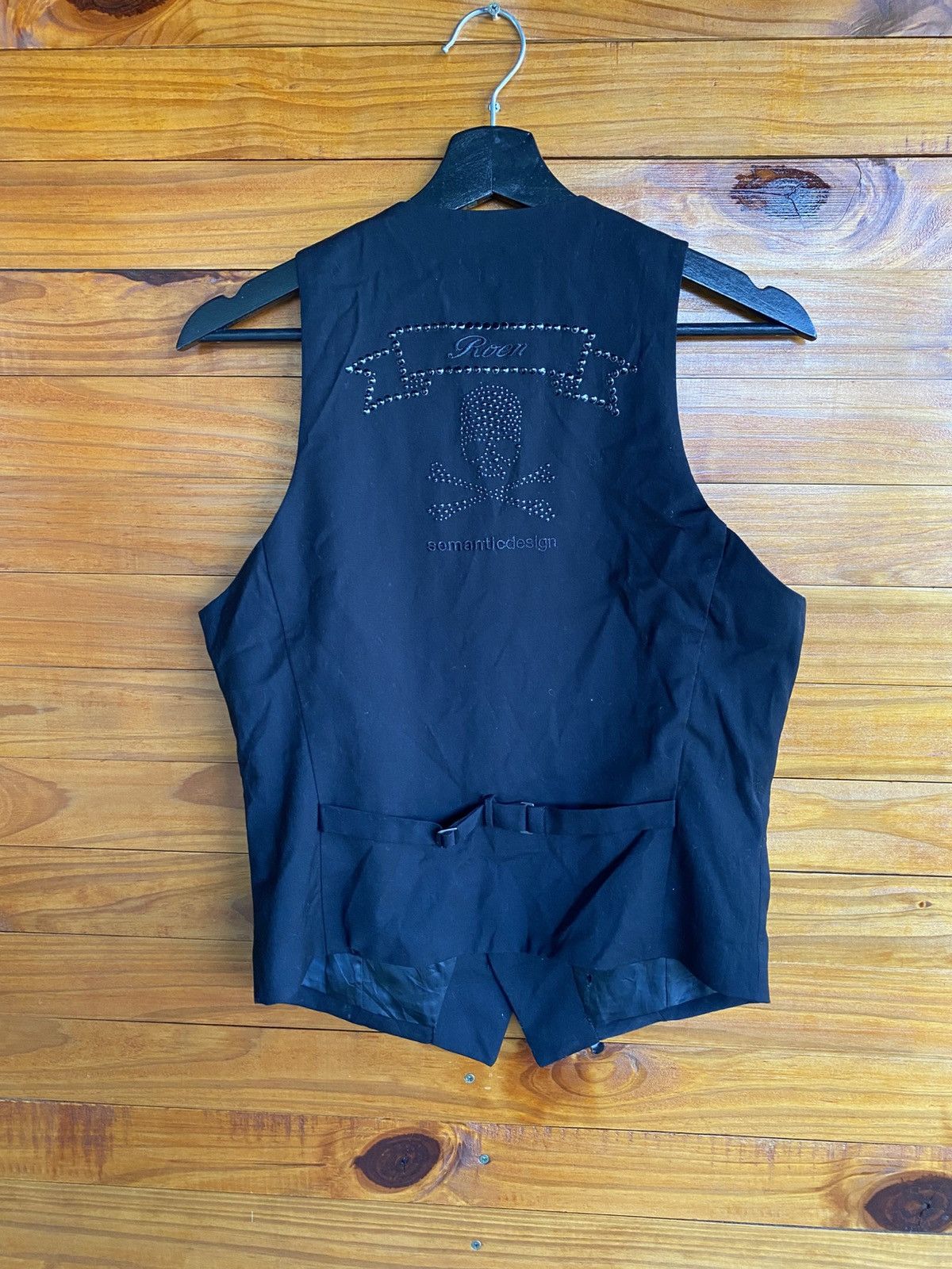 Roen Roen × Semantic Design Skull Vest – Gothic Rock Men’s Black Size US S / EU 44-46 / 1 - 7 Thumbnail