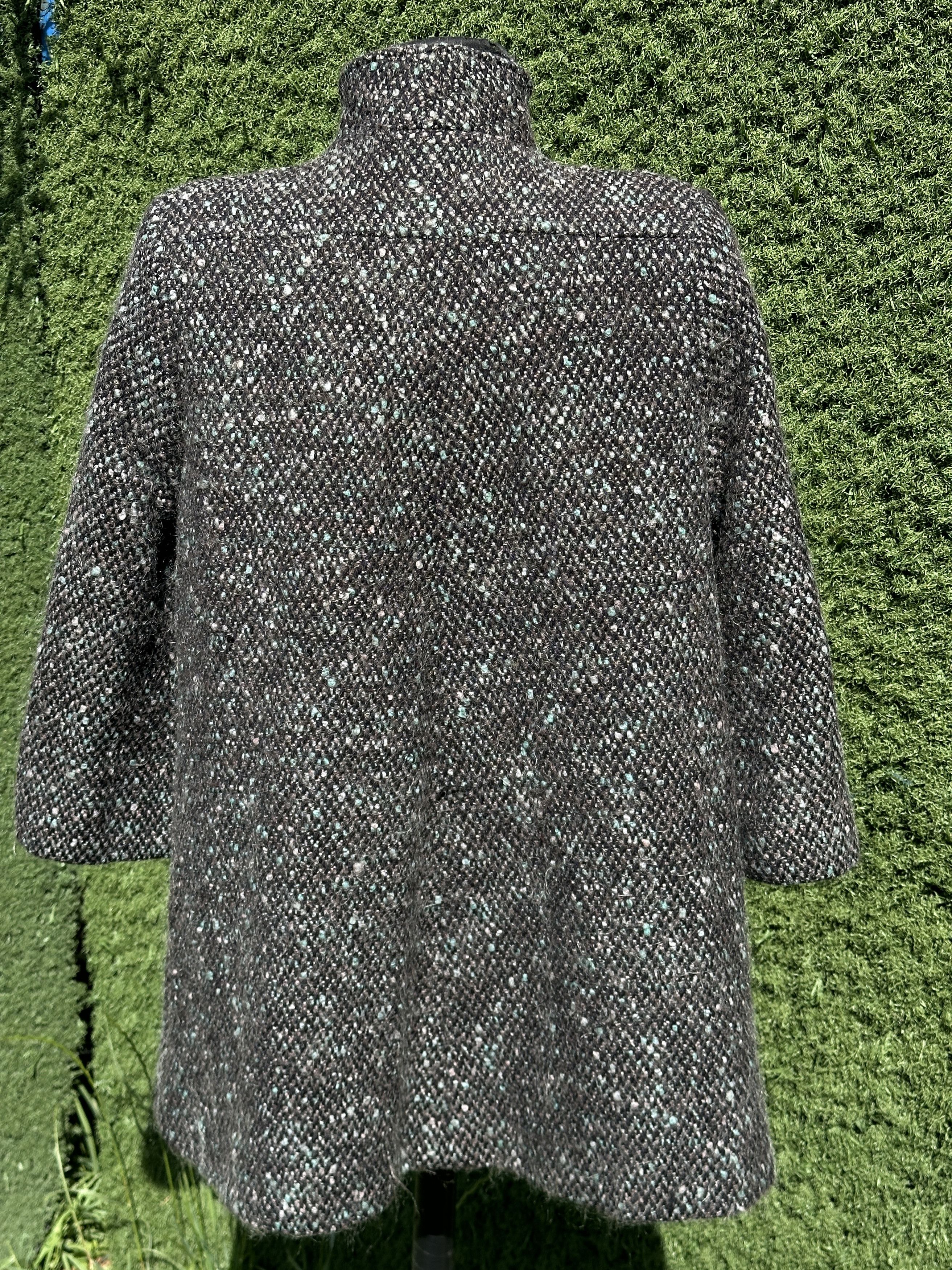 Herno Herno Alpaca Mohair Coat Asymmetric Funnel Neck One Size S M Size M / US 6-8 / IT 42-44 - 5 Thumbnail